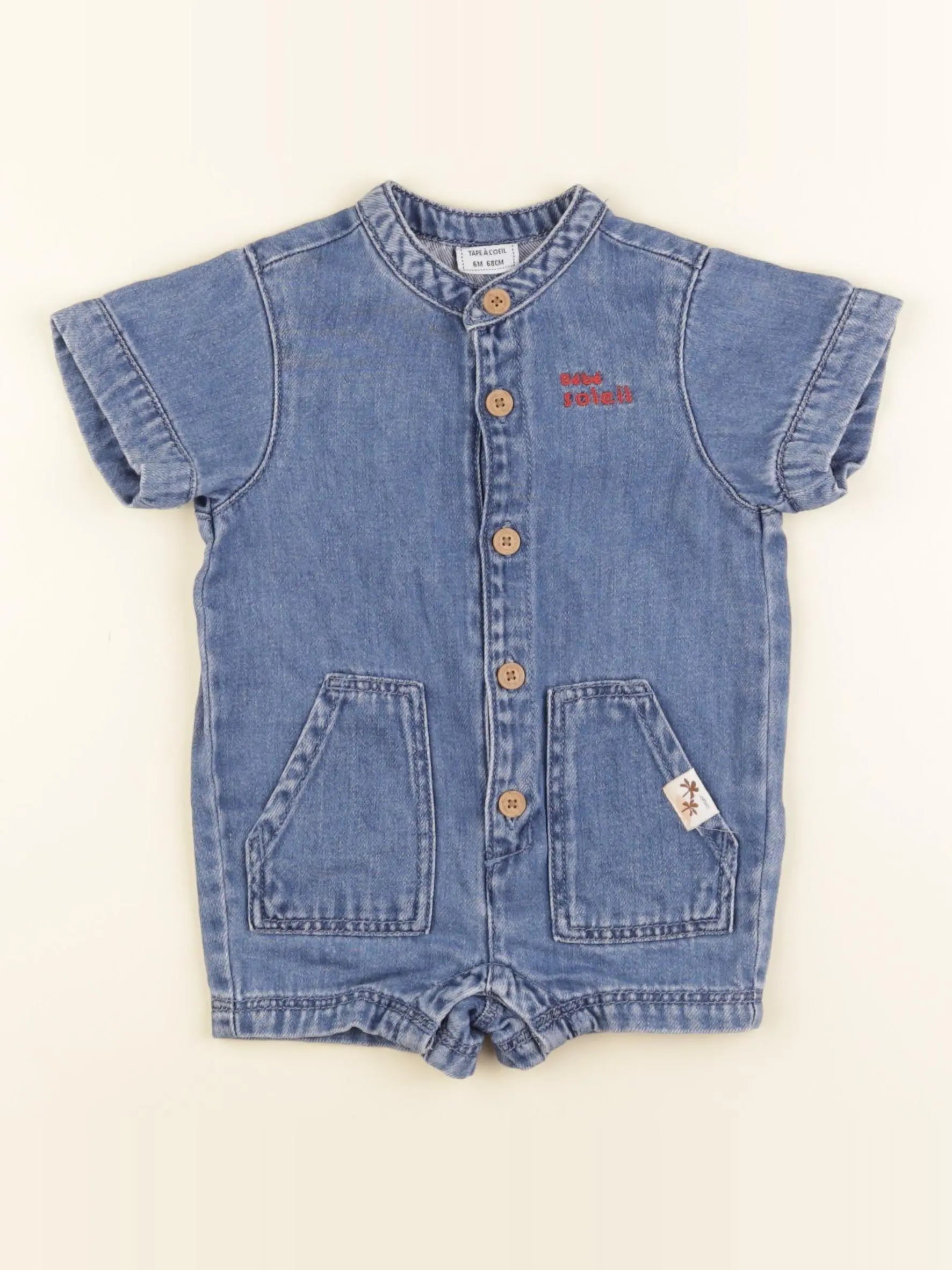 Tape à l'oeil - combinaison bleu - 6 mois
