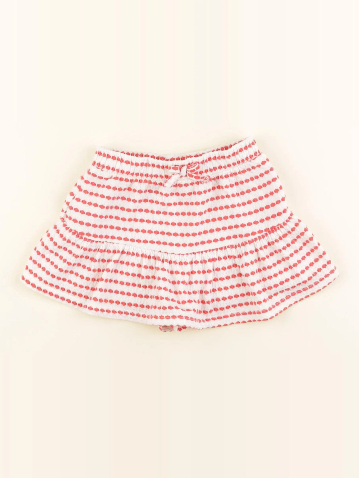 Zara - jupe blanc, rouge - 2/3 ans