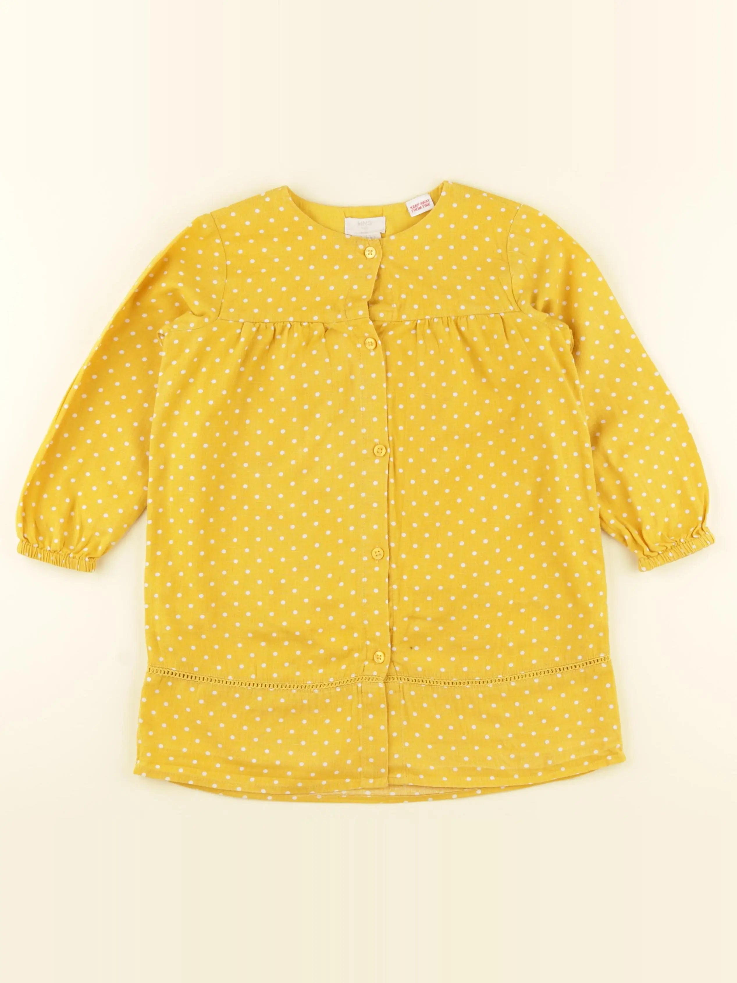 Mango - robe jaune - 3/4 ans