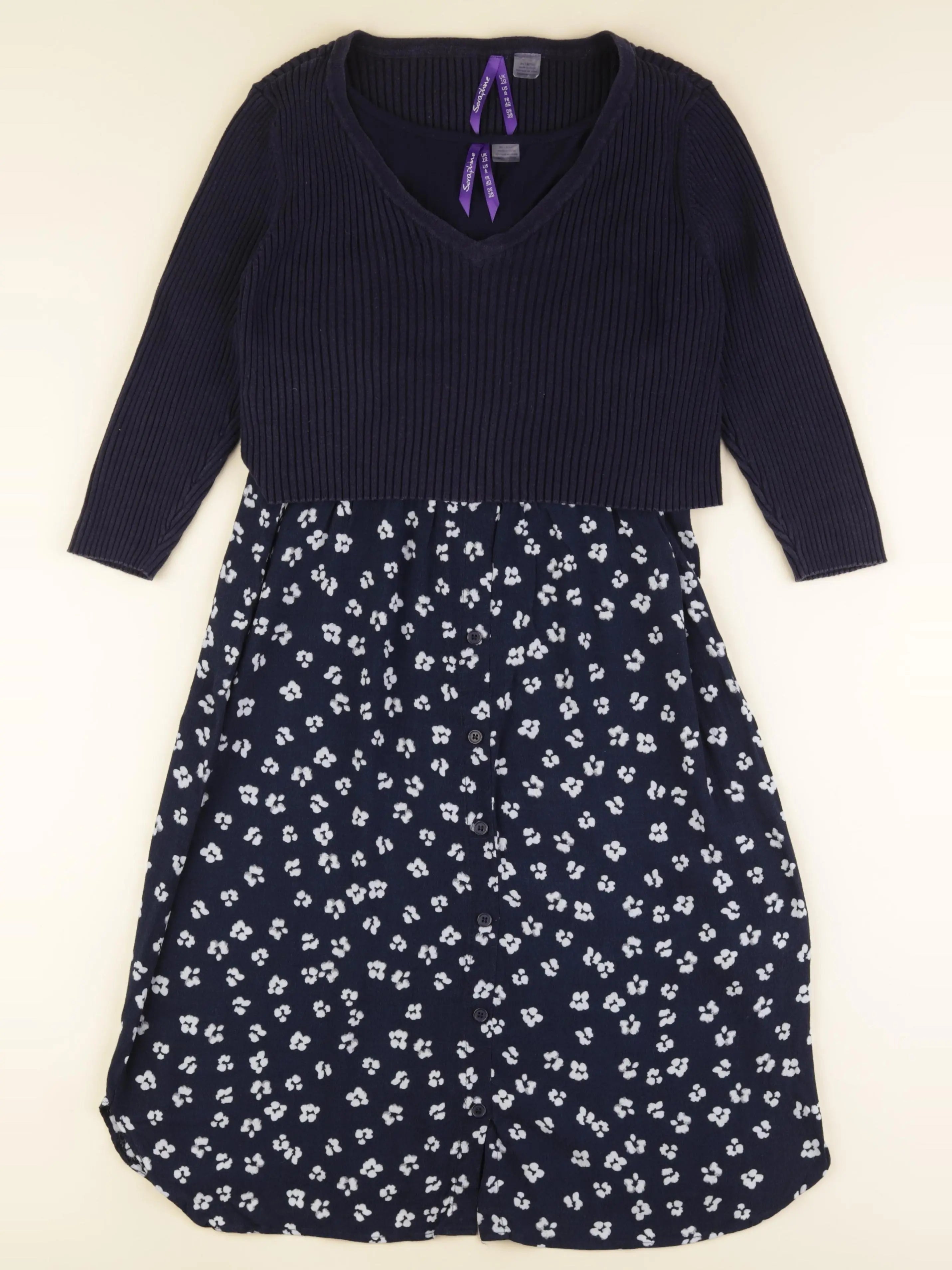 Seraphine - robe grossesse bleu - 40