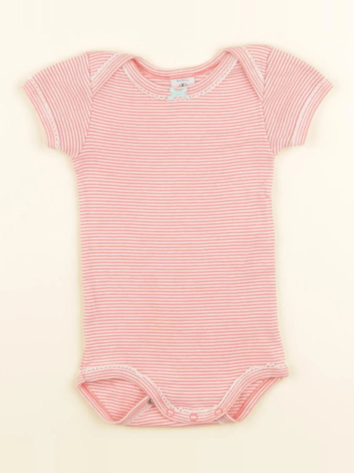 Petit Bateau - body rose - 6 mois