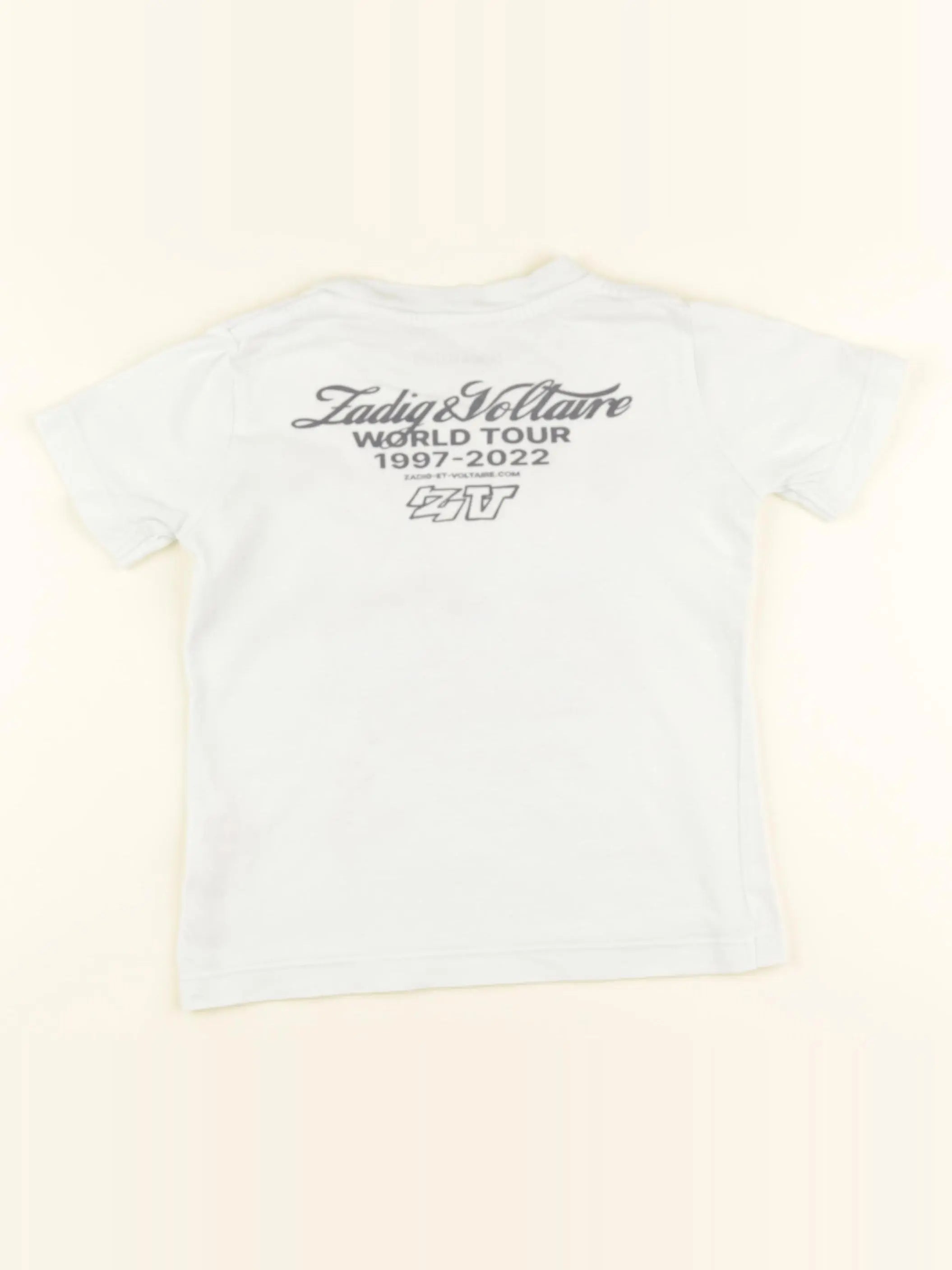 Zadig & Voltaire - tee-shirt bleu - 3/4 ans