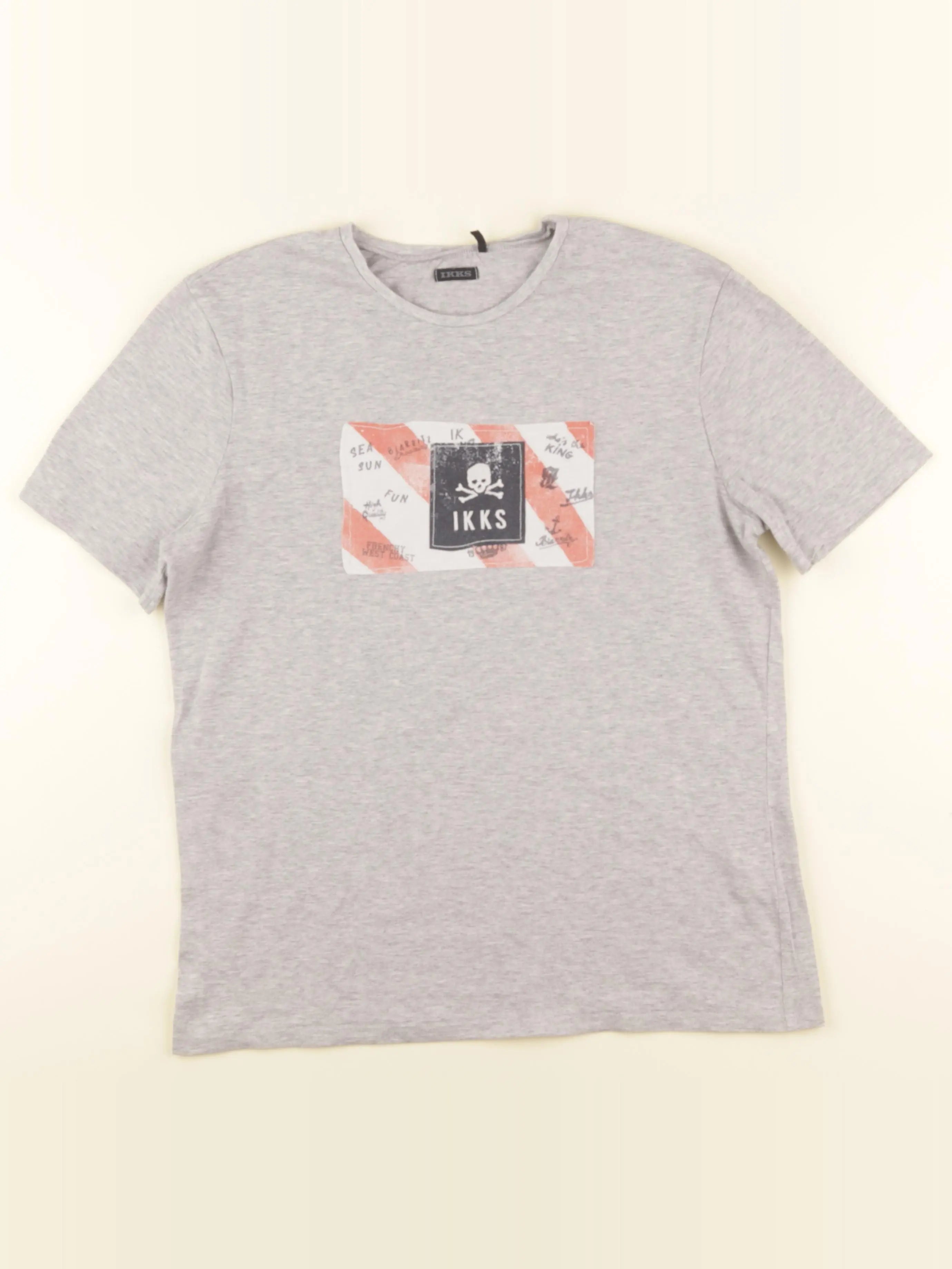 IKKS - tee-shirt gris - 14 ans