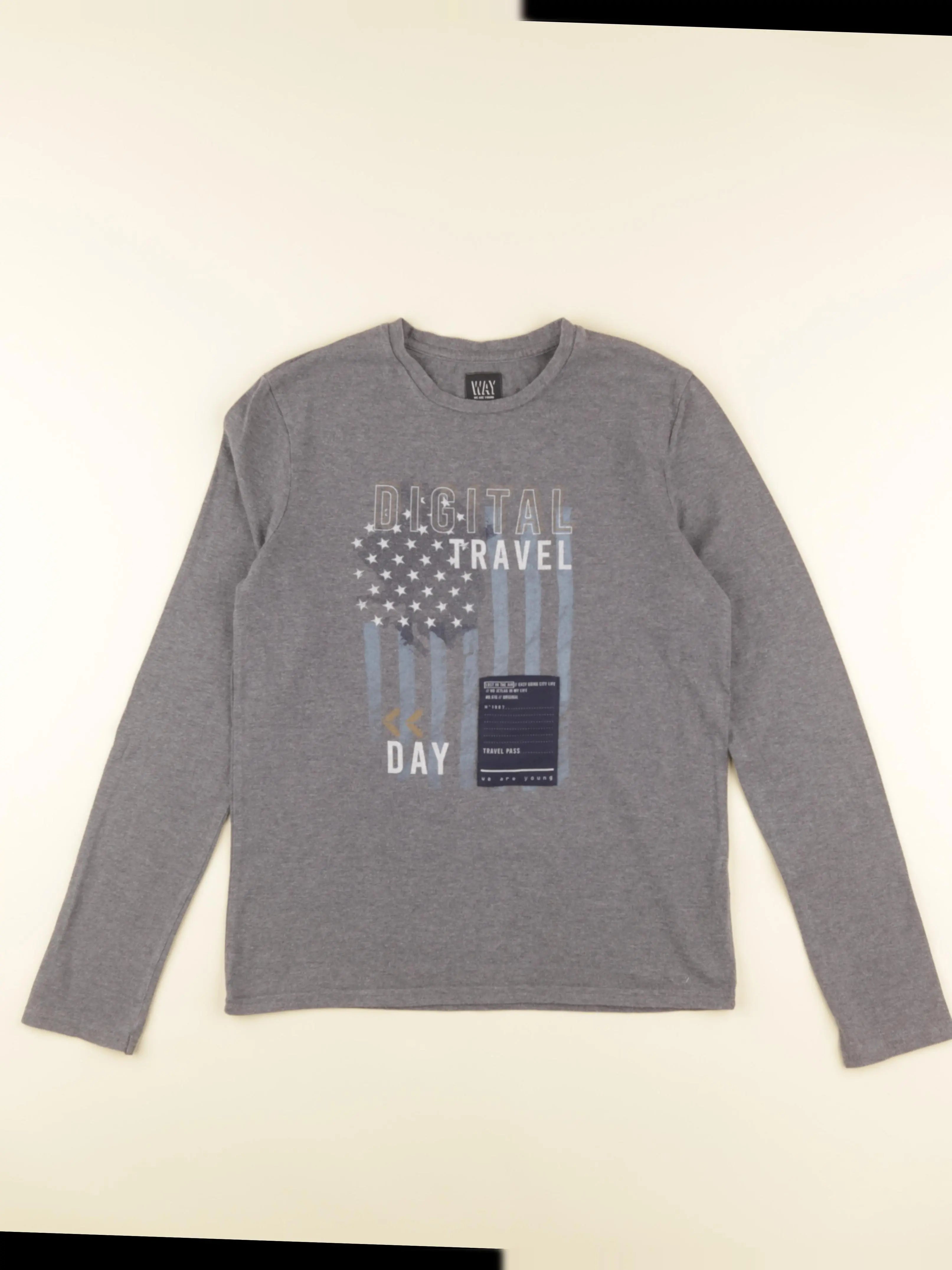 IKKS - tee-shirt gris - 14 ans