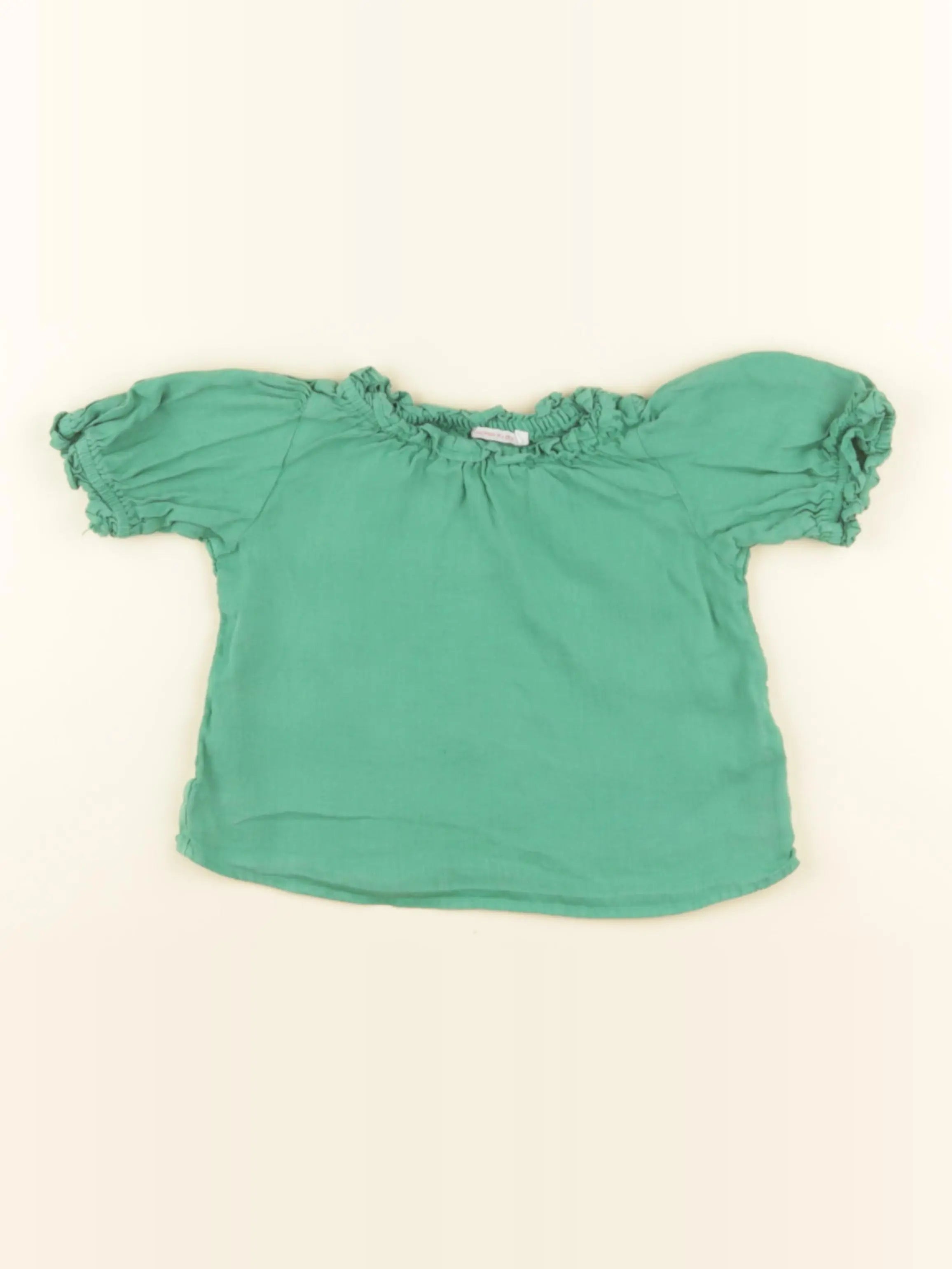 Monoprix - blouse vert - 3 ans