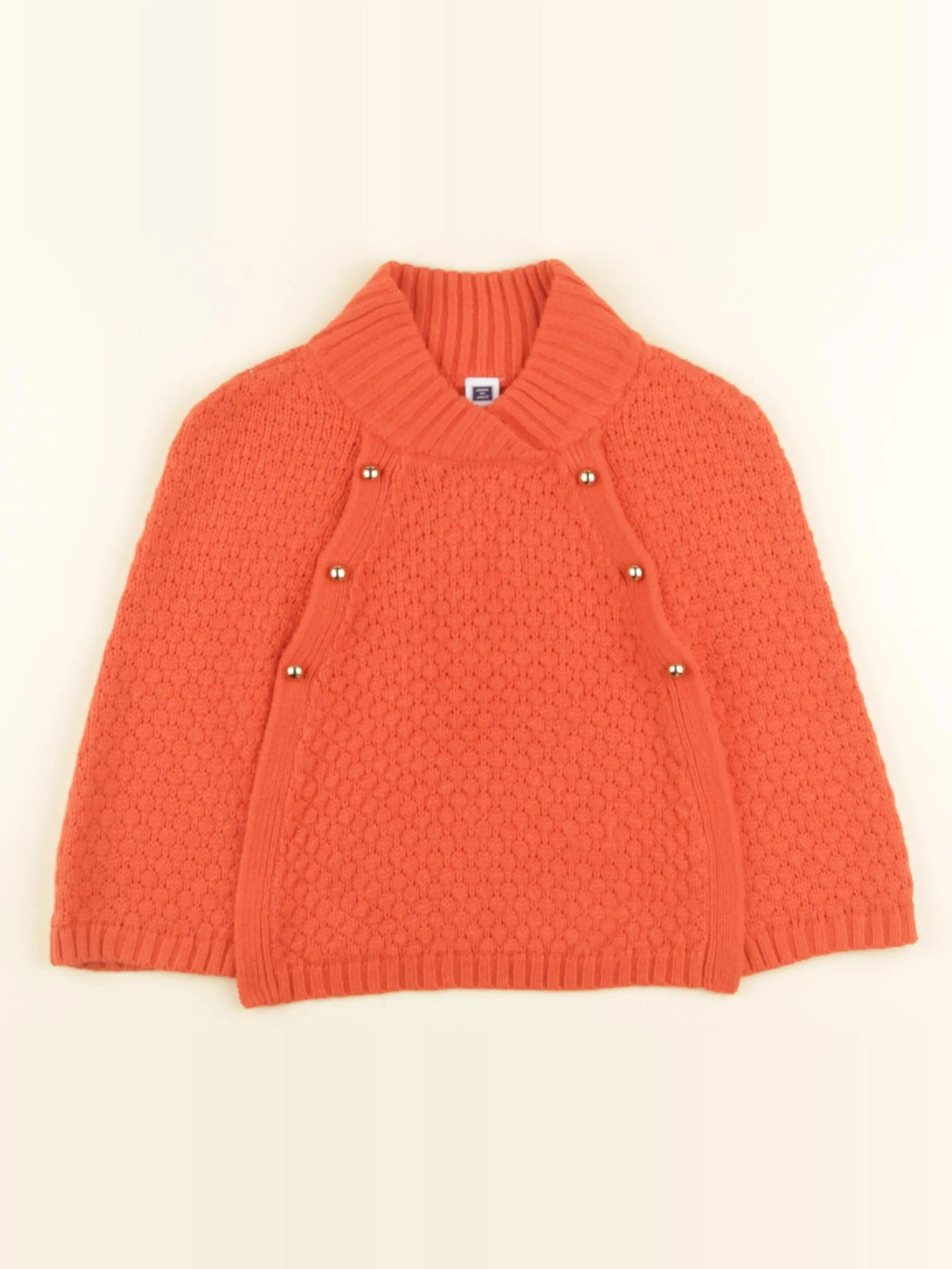 Janie and Jack - cape orange - 4 ans