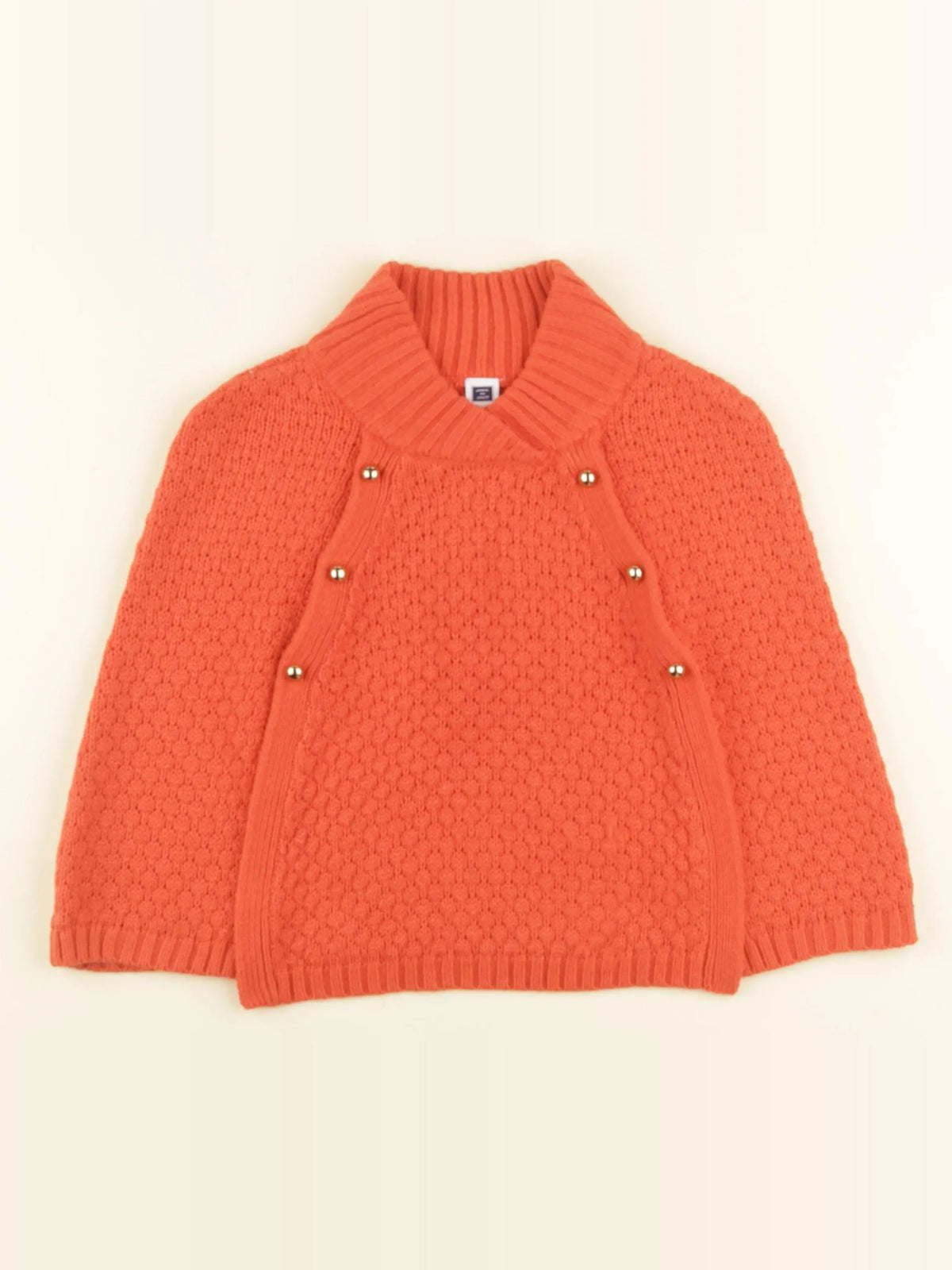 Janie and Jack - cape orange - 4 ans