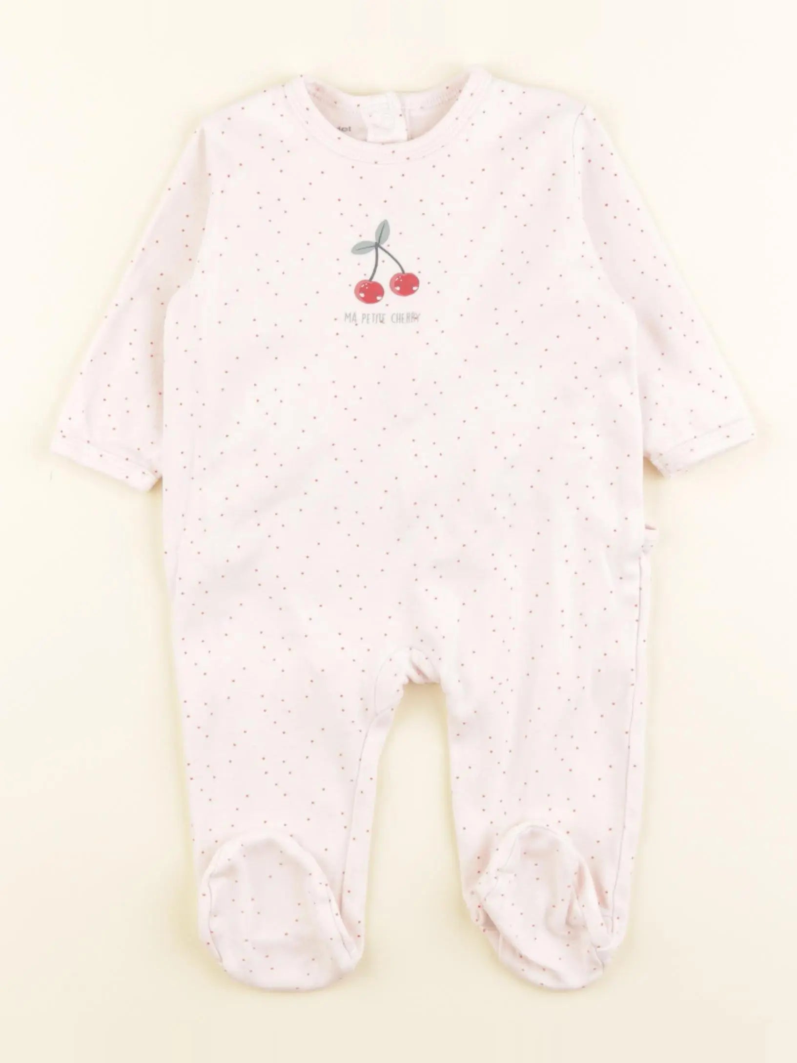 Vertbaudet - pyjama coton rose - 6 mois