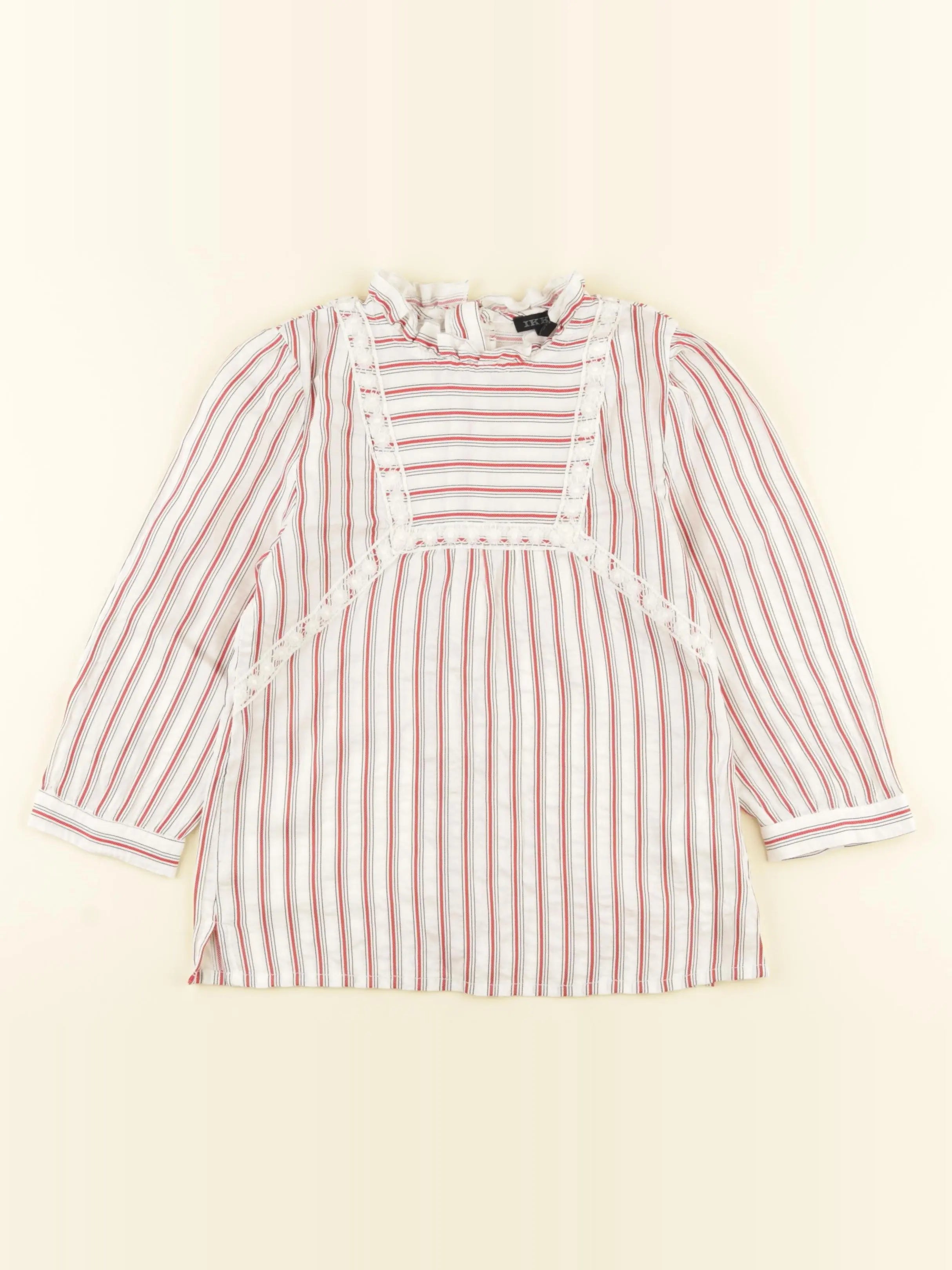 IKKS - blouse rouge - 8 ans