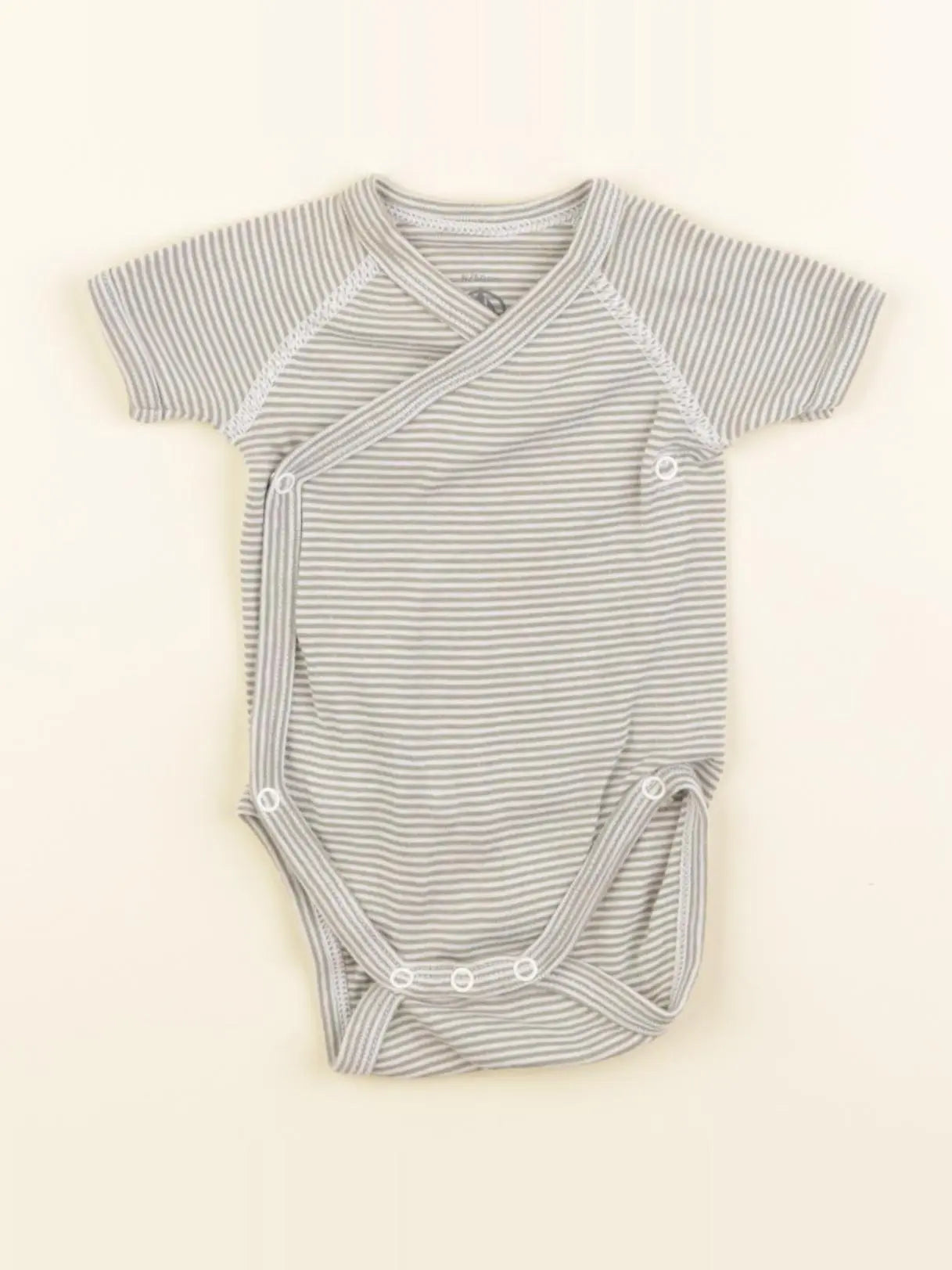 Petit Bateau - body vert - 0 mois