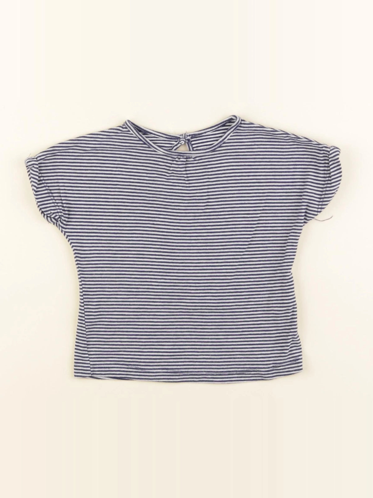 Boutchou - tee-shirt blanc, bleu - 18 mois