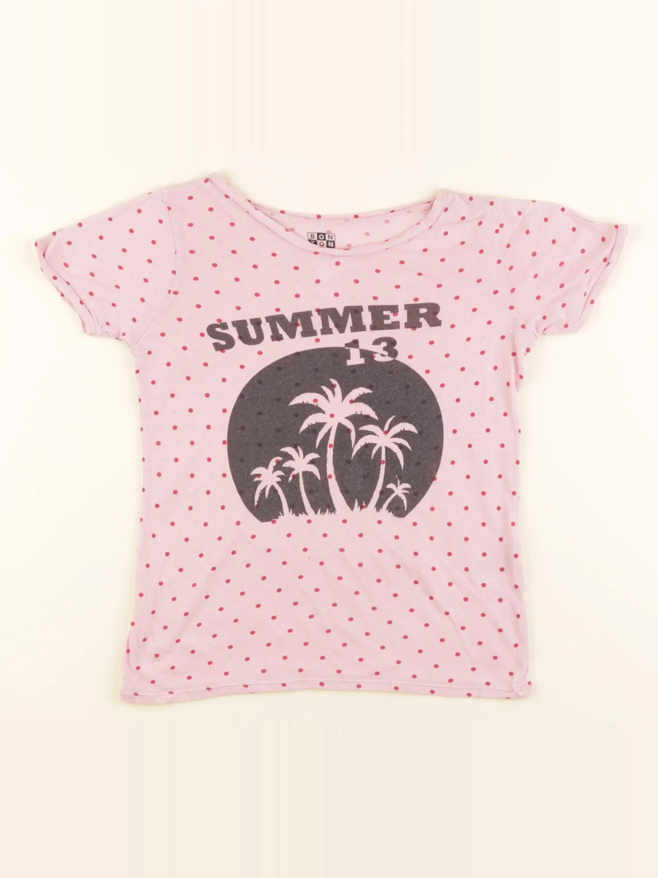 Bonton - tee-shirt rose - 8 ans