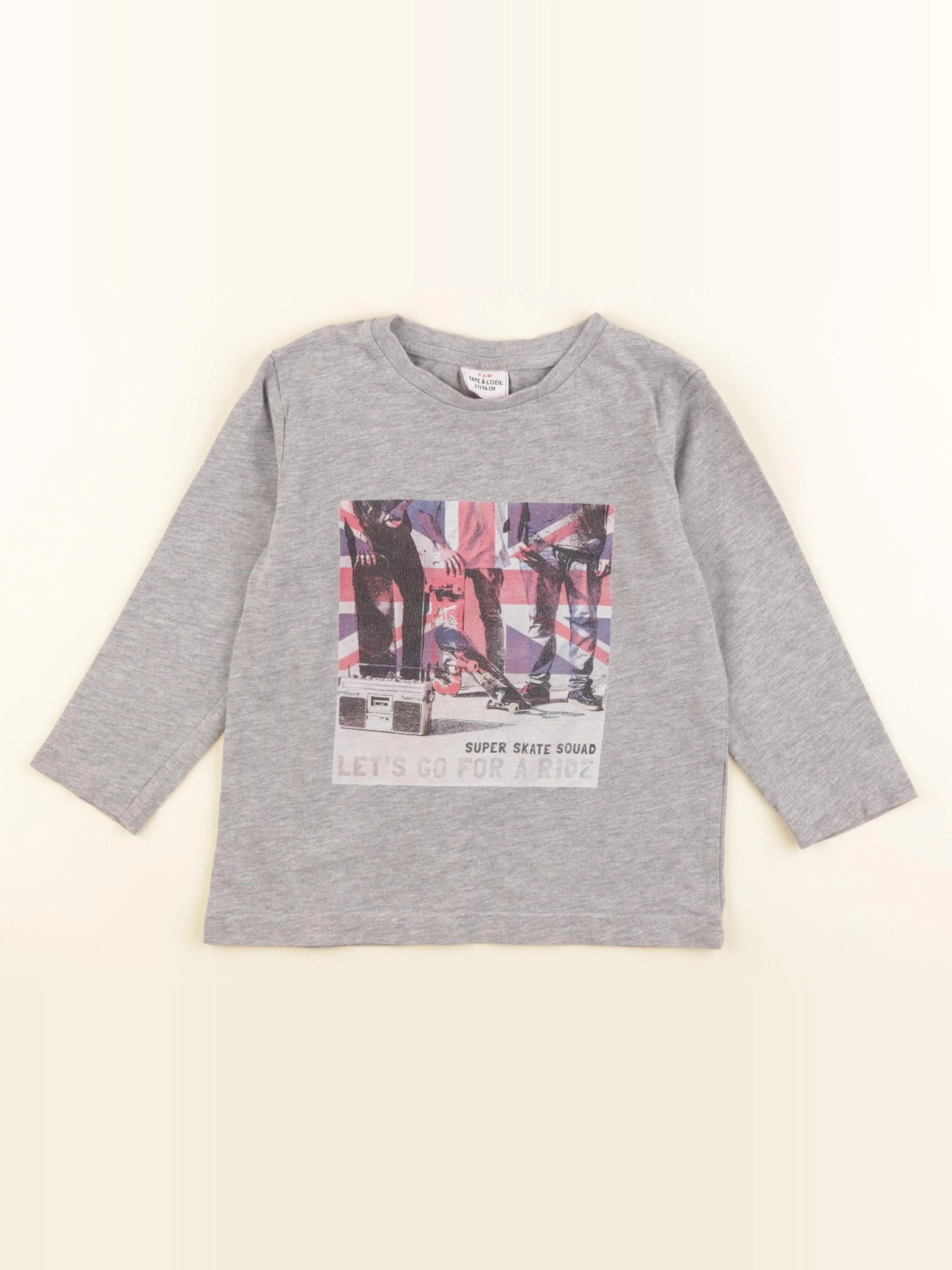 Tape à l'oeil - tee-shirt gris - 3 ans
