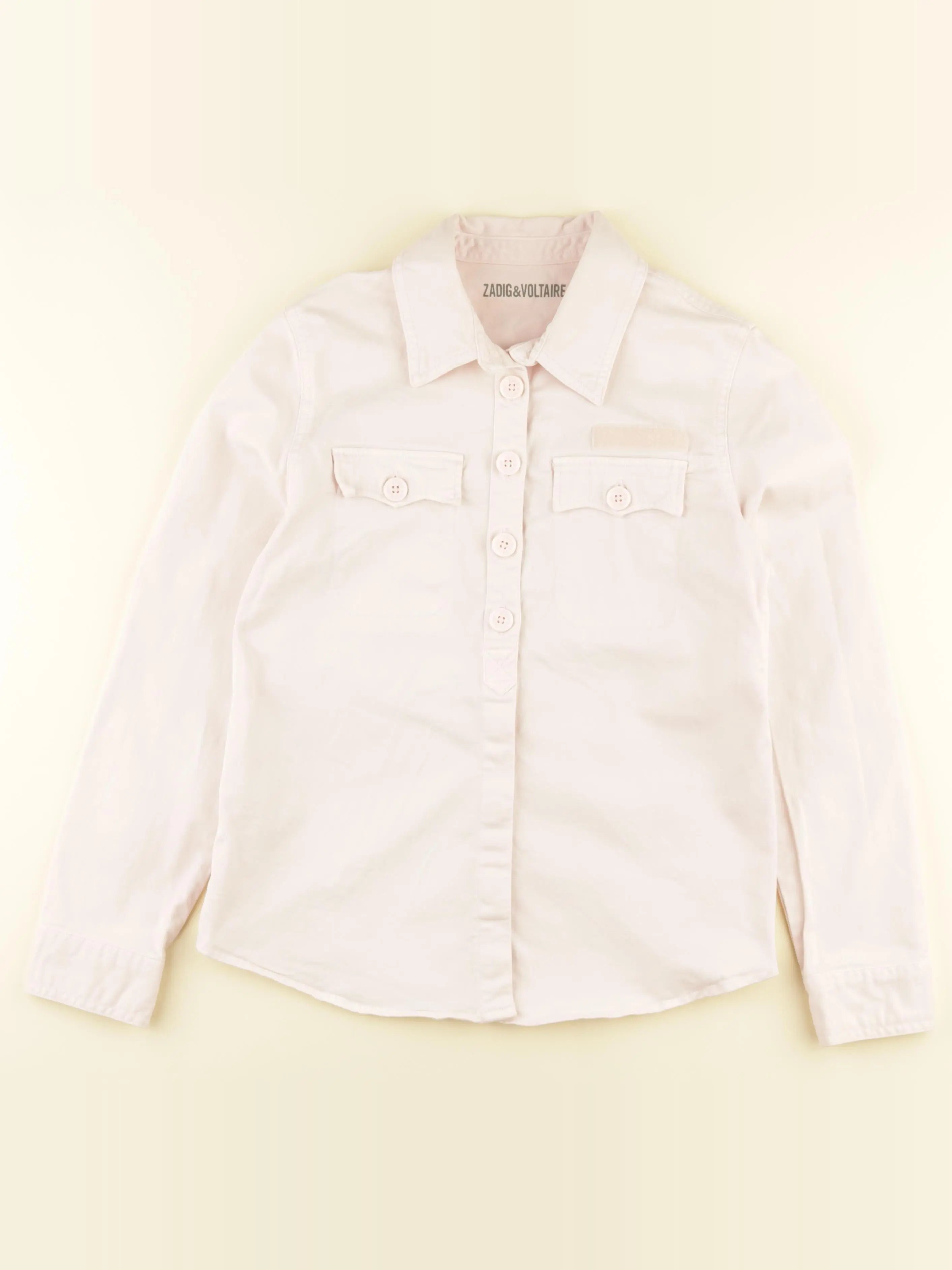 Zadig & Voltaire - sur chemise imprimé au dos rose - 12 ans