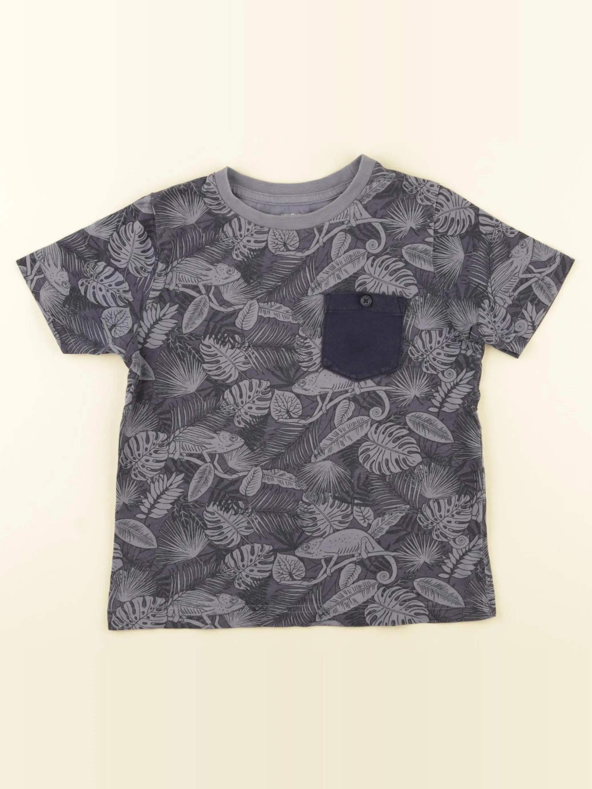 Vertbaudet - tee-shirt bleu - 5 ans