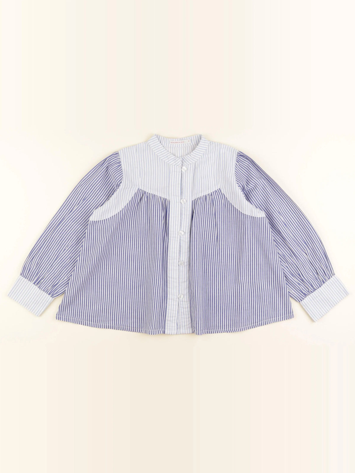 Monoprix - blouse blanc, bleu - 8 ans