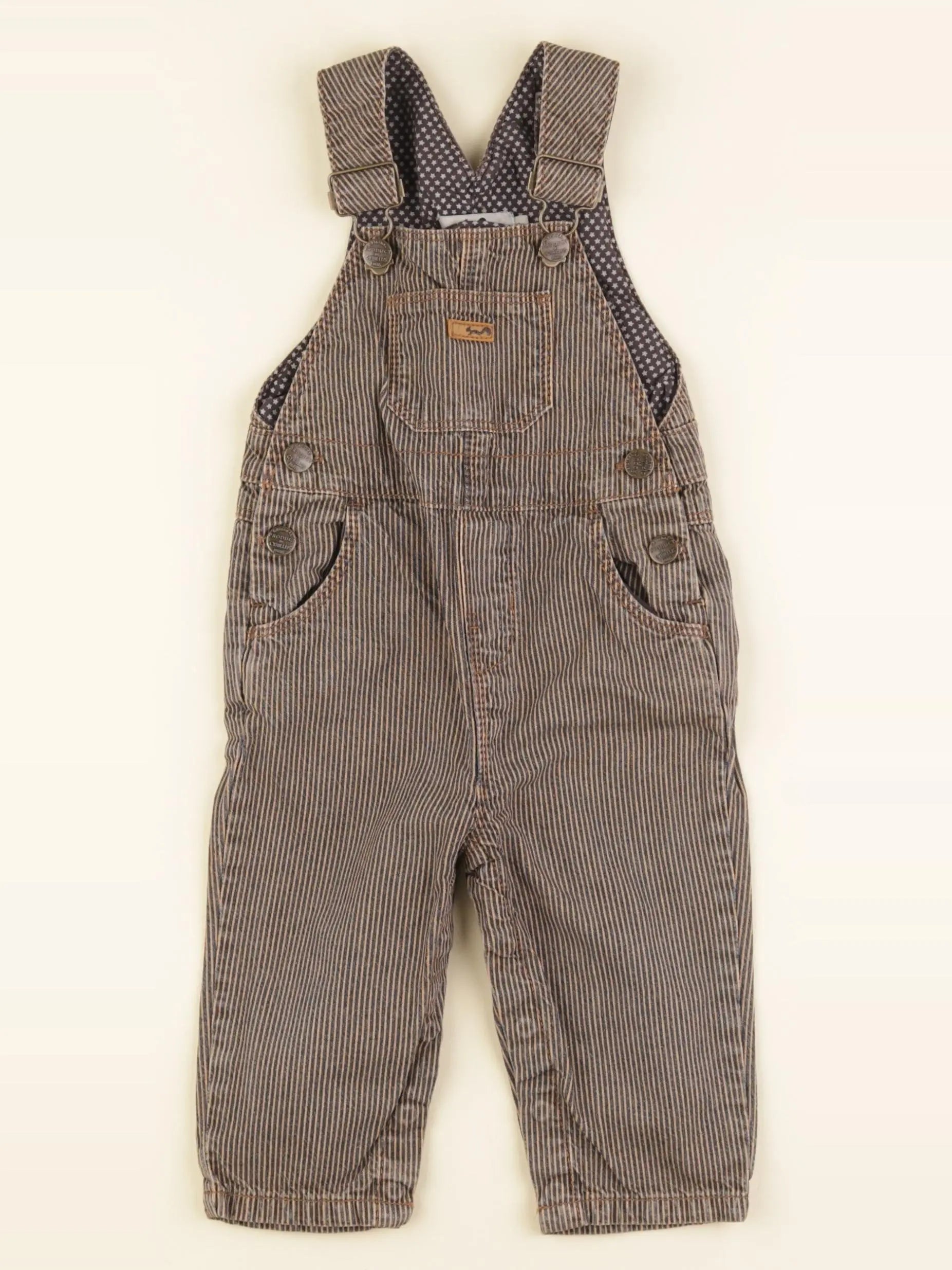 Cyrillus - salopette marron - 12 mois