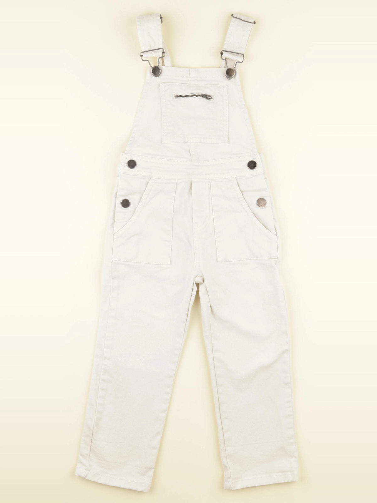 Monoprix - salopette blanc - 3/4 ans