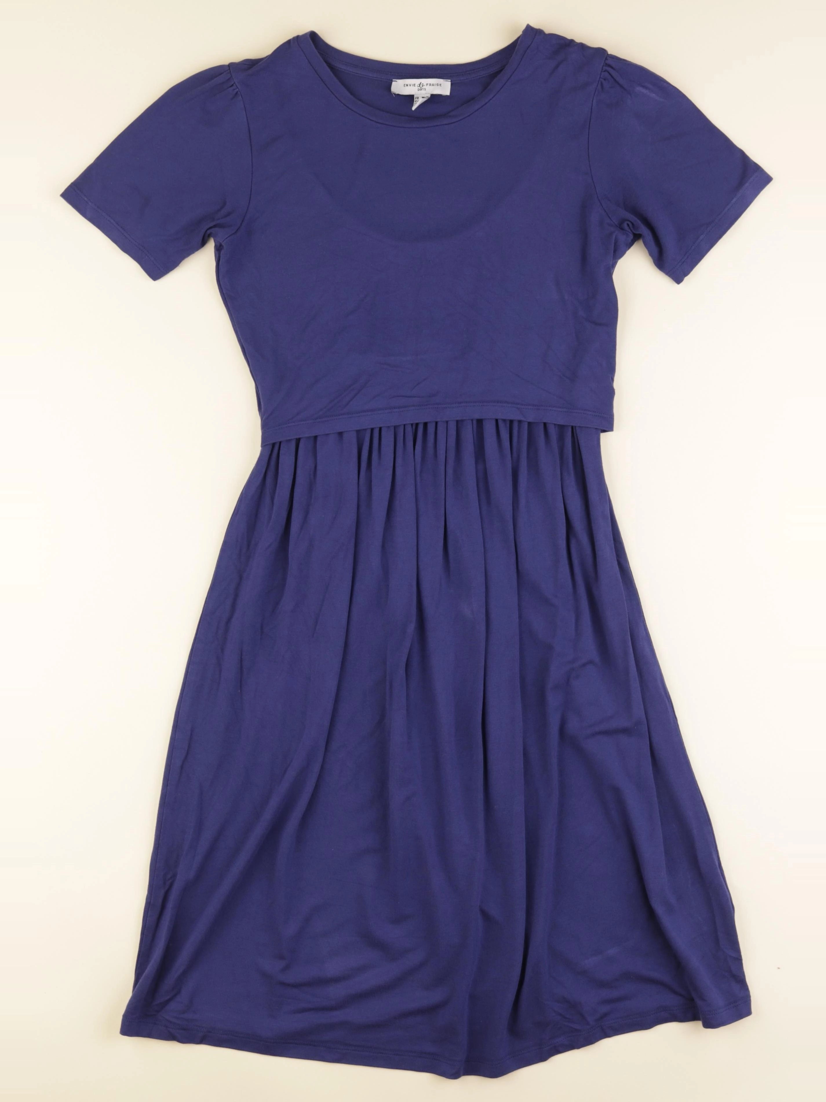 Envie de fraise - robe allaitement bleu - 34 à 36
