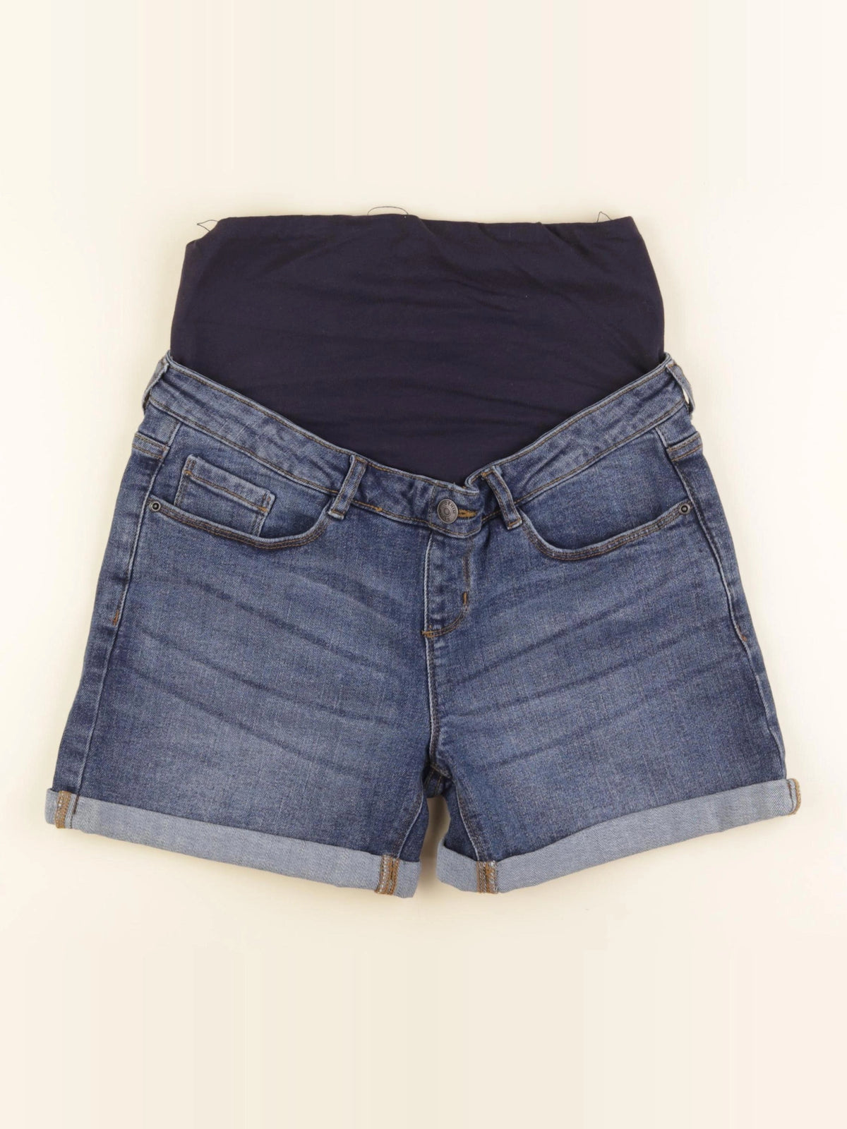 Vertbaudet - short grossesse bleu - 34