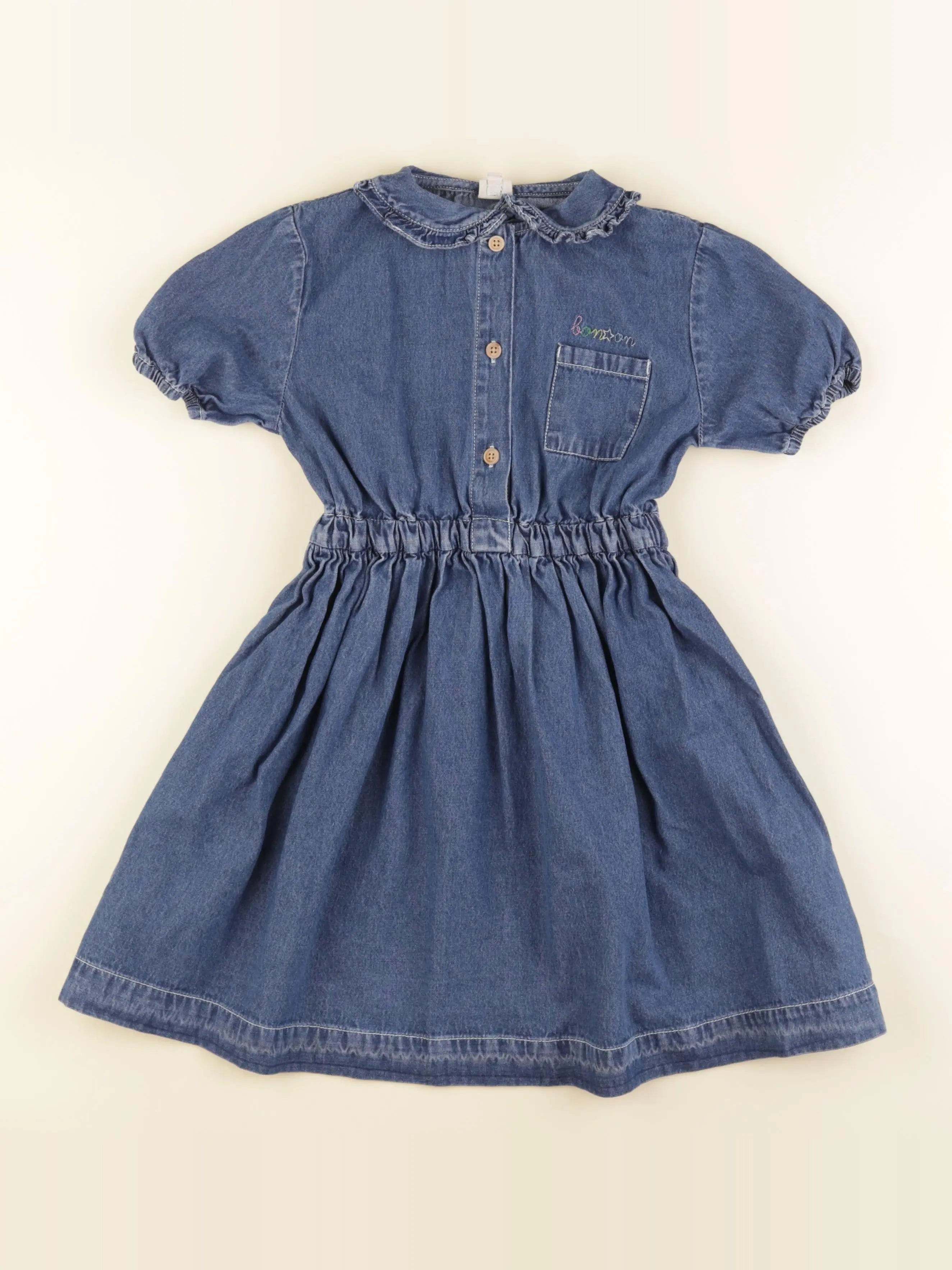 Bonton - robe bleu - 6 ans
