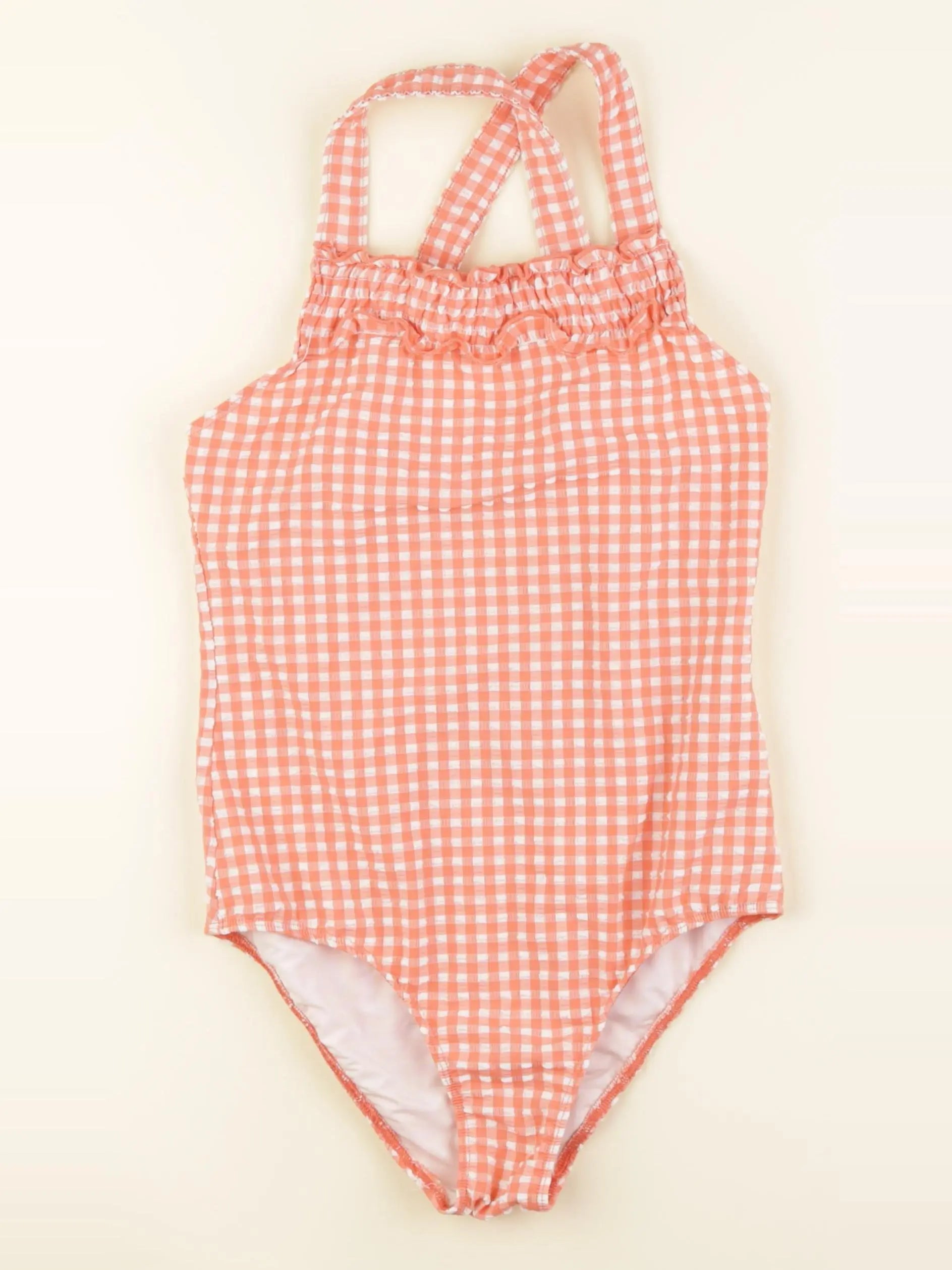 Monoprix - maillot de bain orange - 10 ans