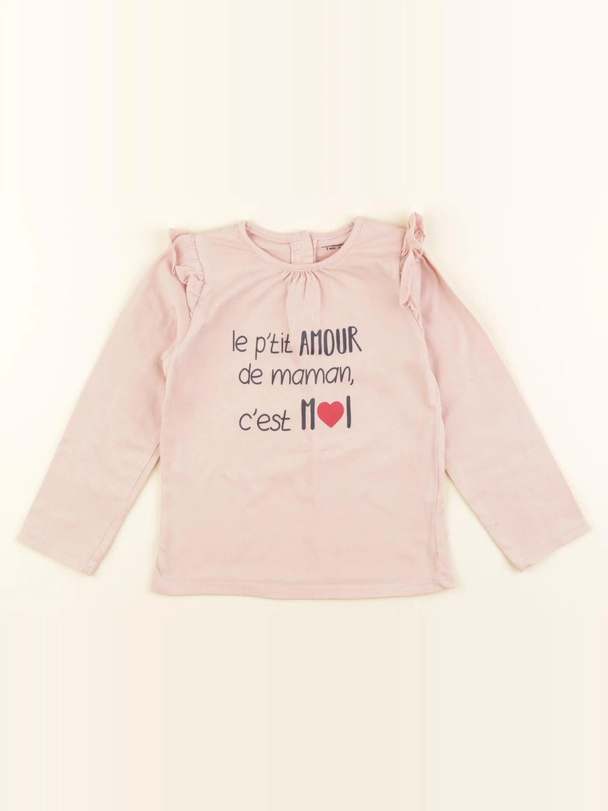 Vertbaudet - tee-shirt rose - 3 ans