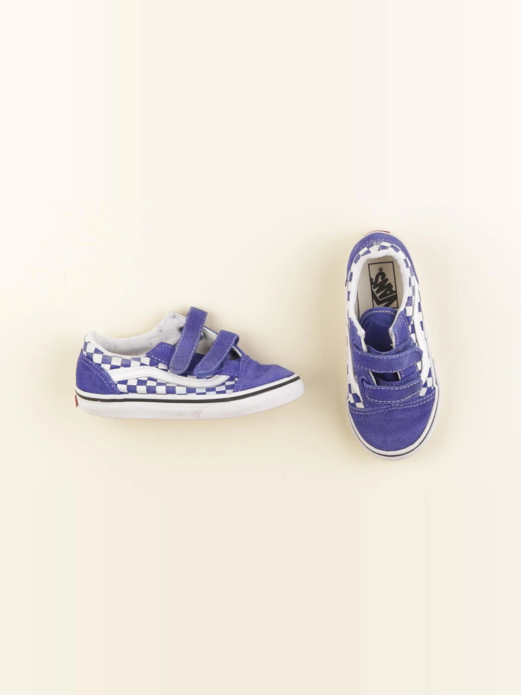 Vans - tennis à scratch/ lacets bleu - pointure 26/27