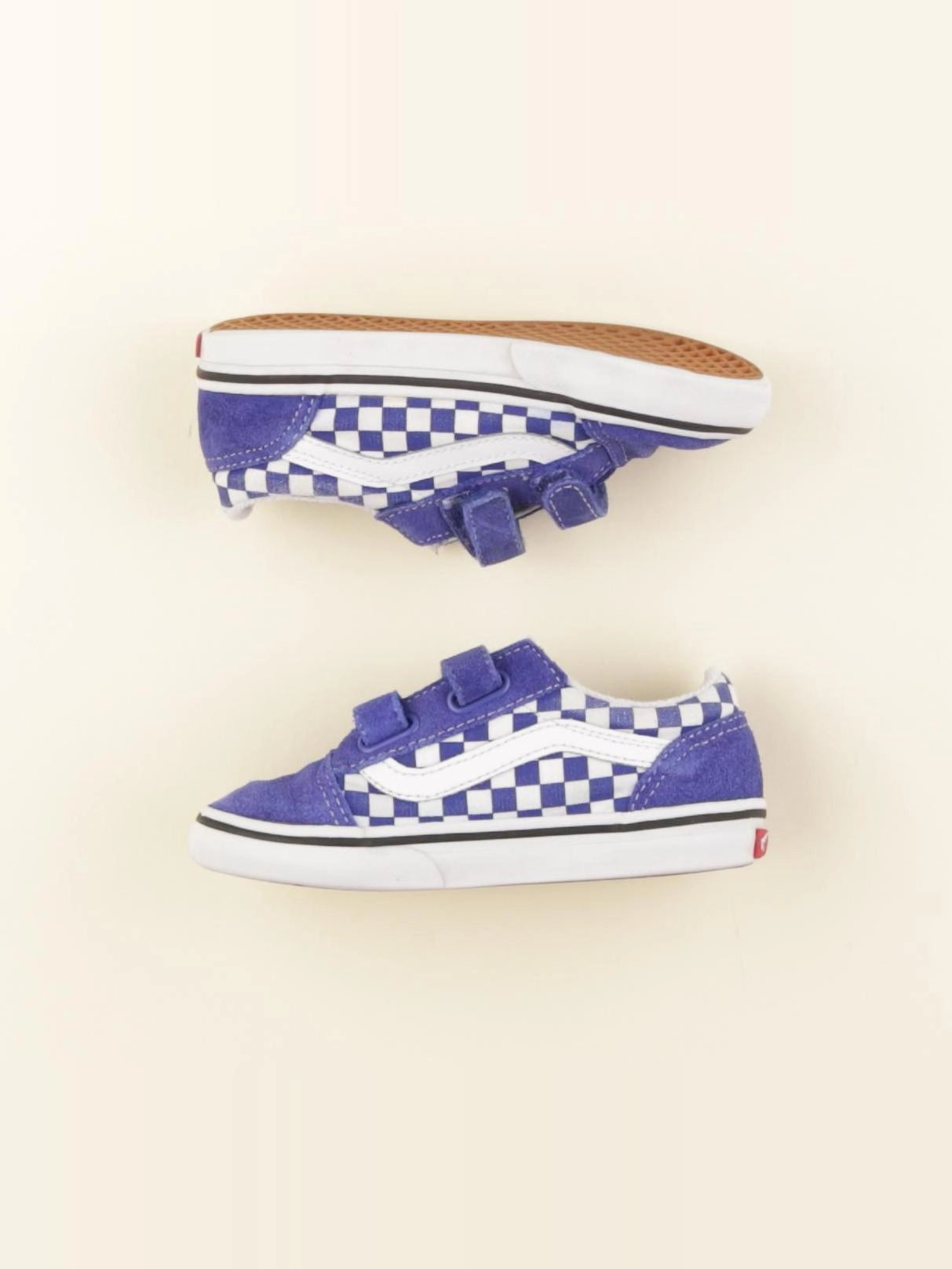 Vans - tennis à scratch/ lacets bleu - pointure 26/27