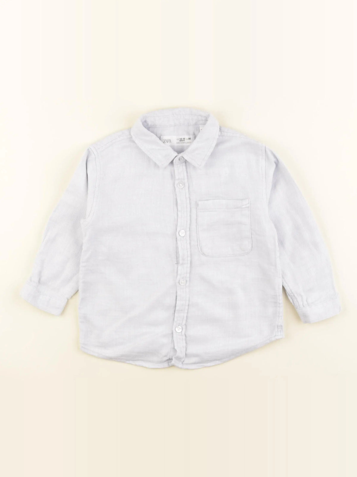 Zara - chemise bleu - 12/18 mois