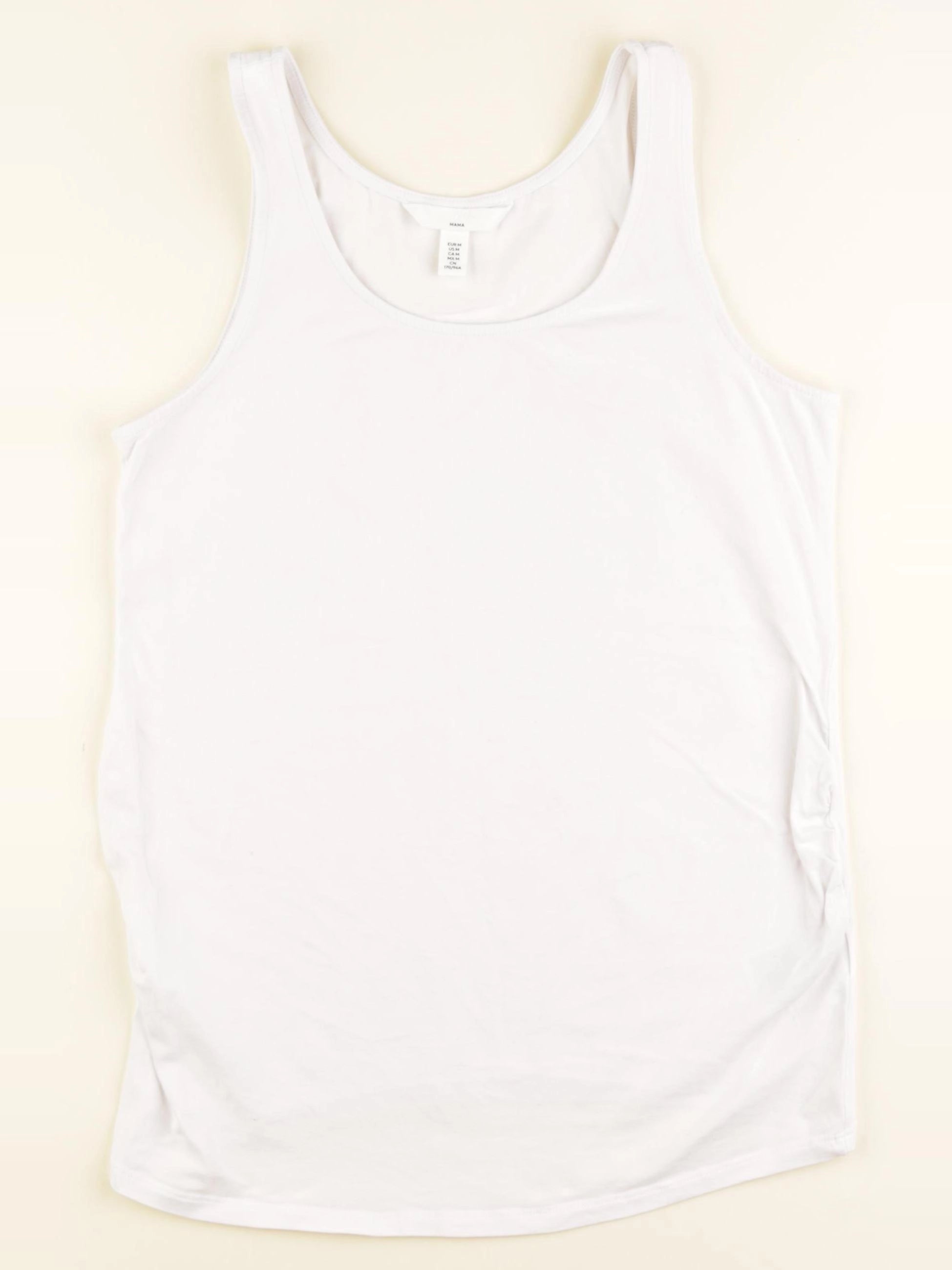 H&M - débardeur grossesse blanc - m