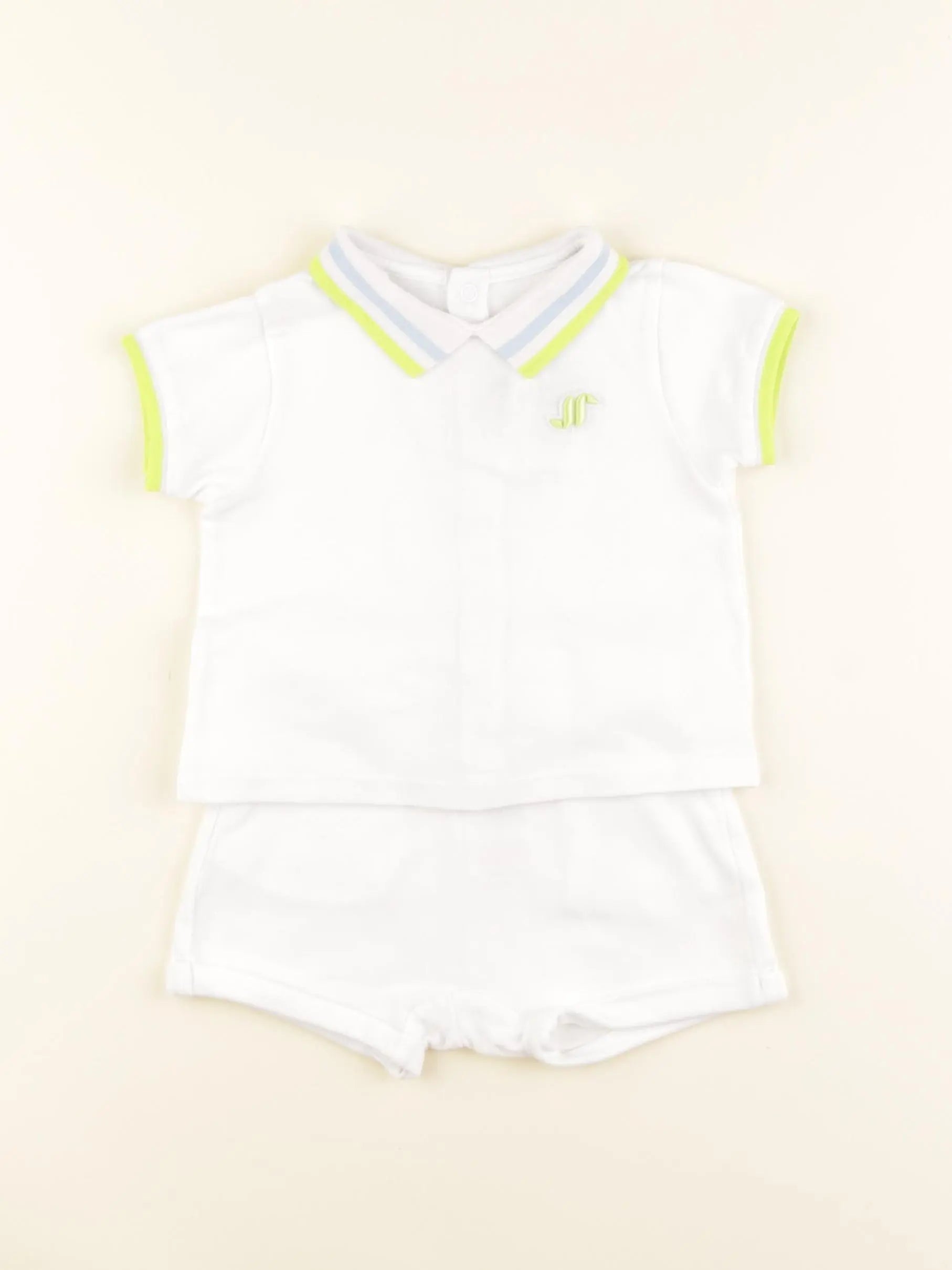 Jacadi - ensemble blanc - 12 mois