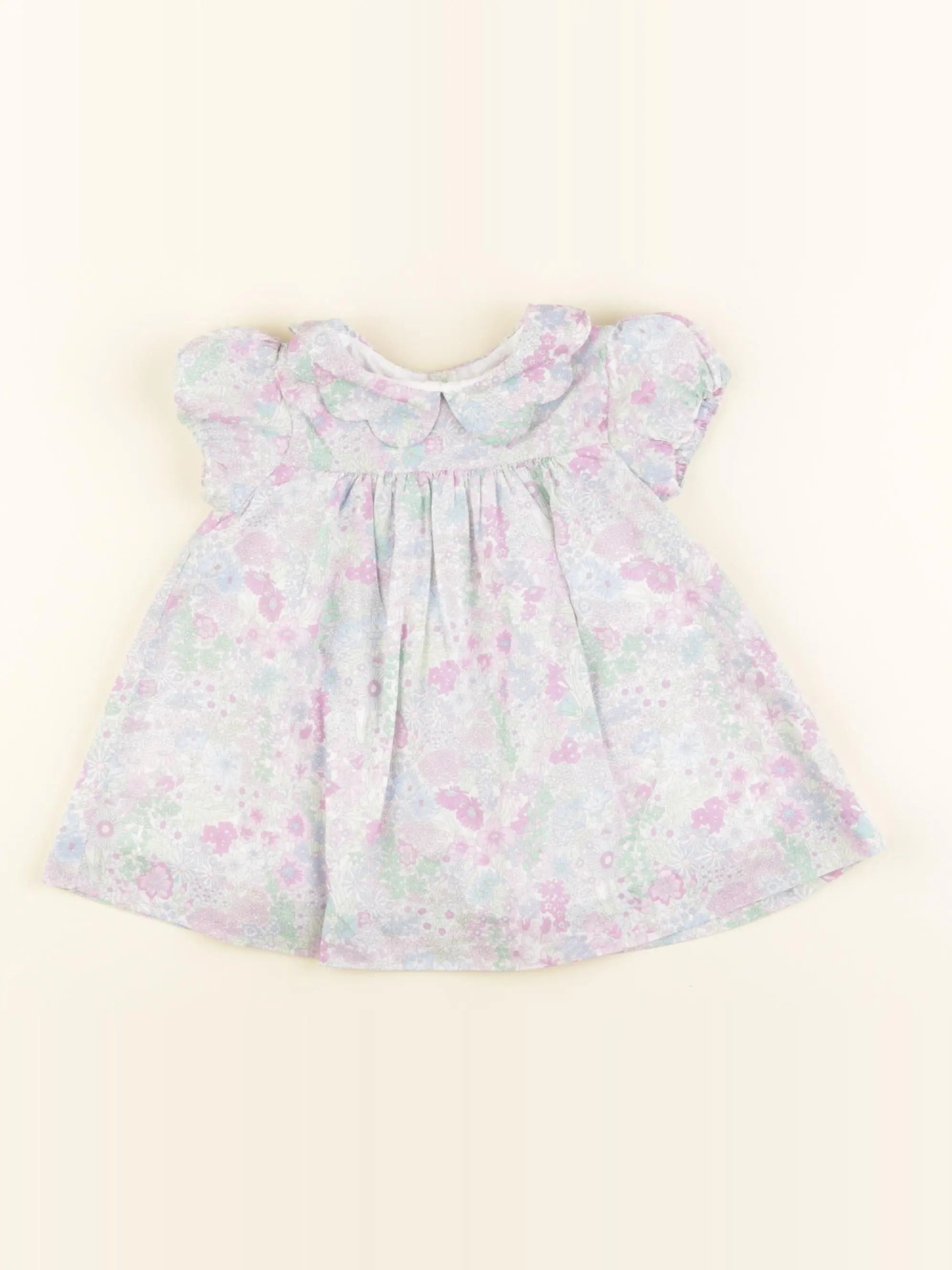 Jacadi - robe liberty multicolore - 6 mois
