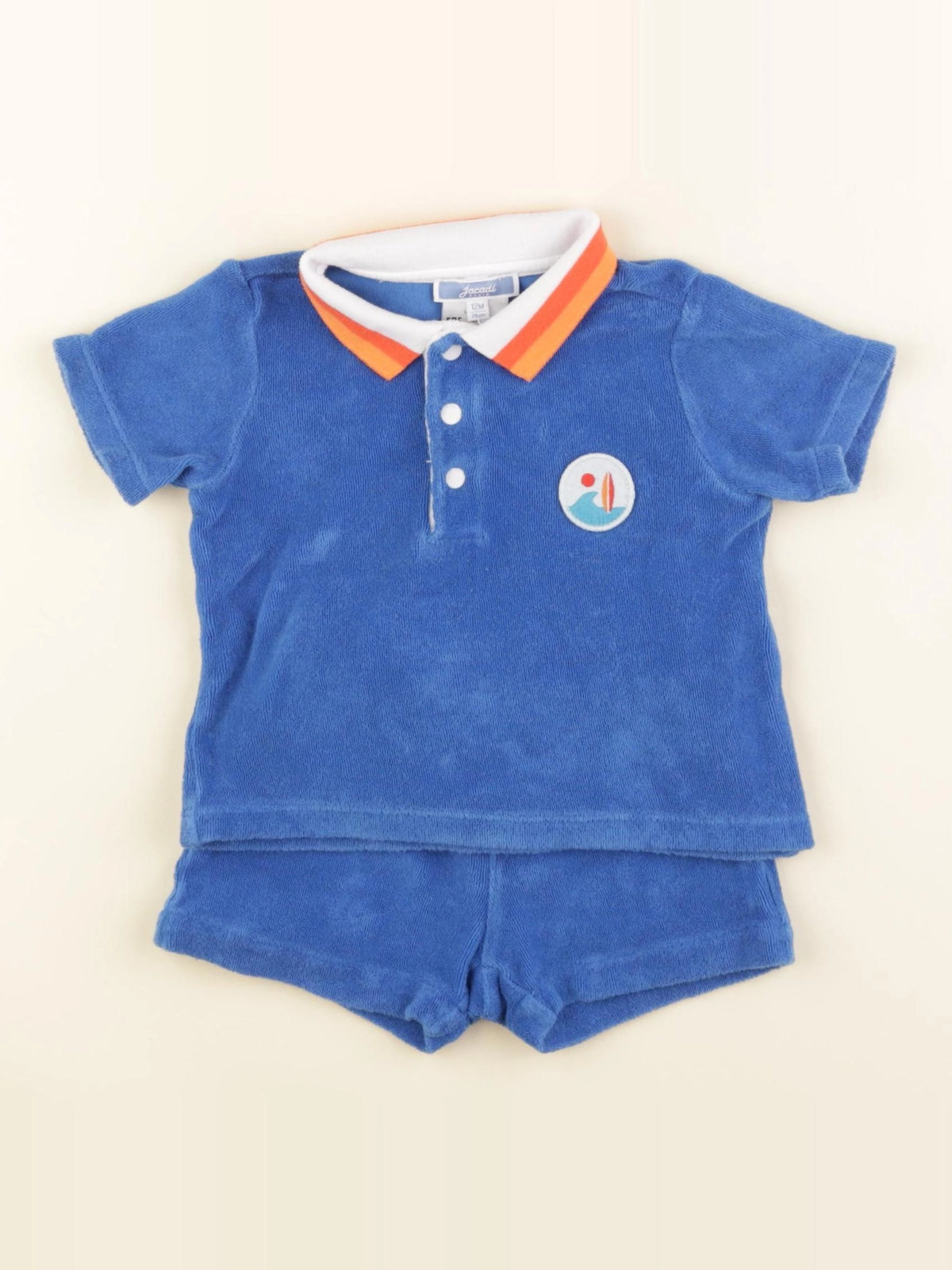 Jacadi - ensemble bleu - 12 mois