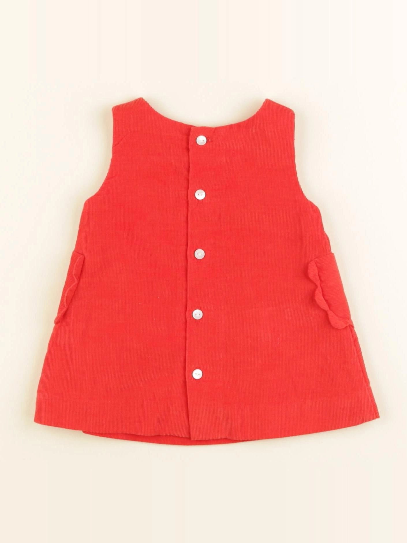 Jacadi - robe rouge - 1 mois