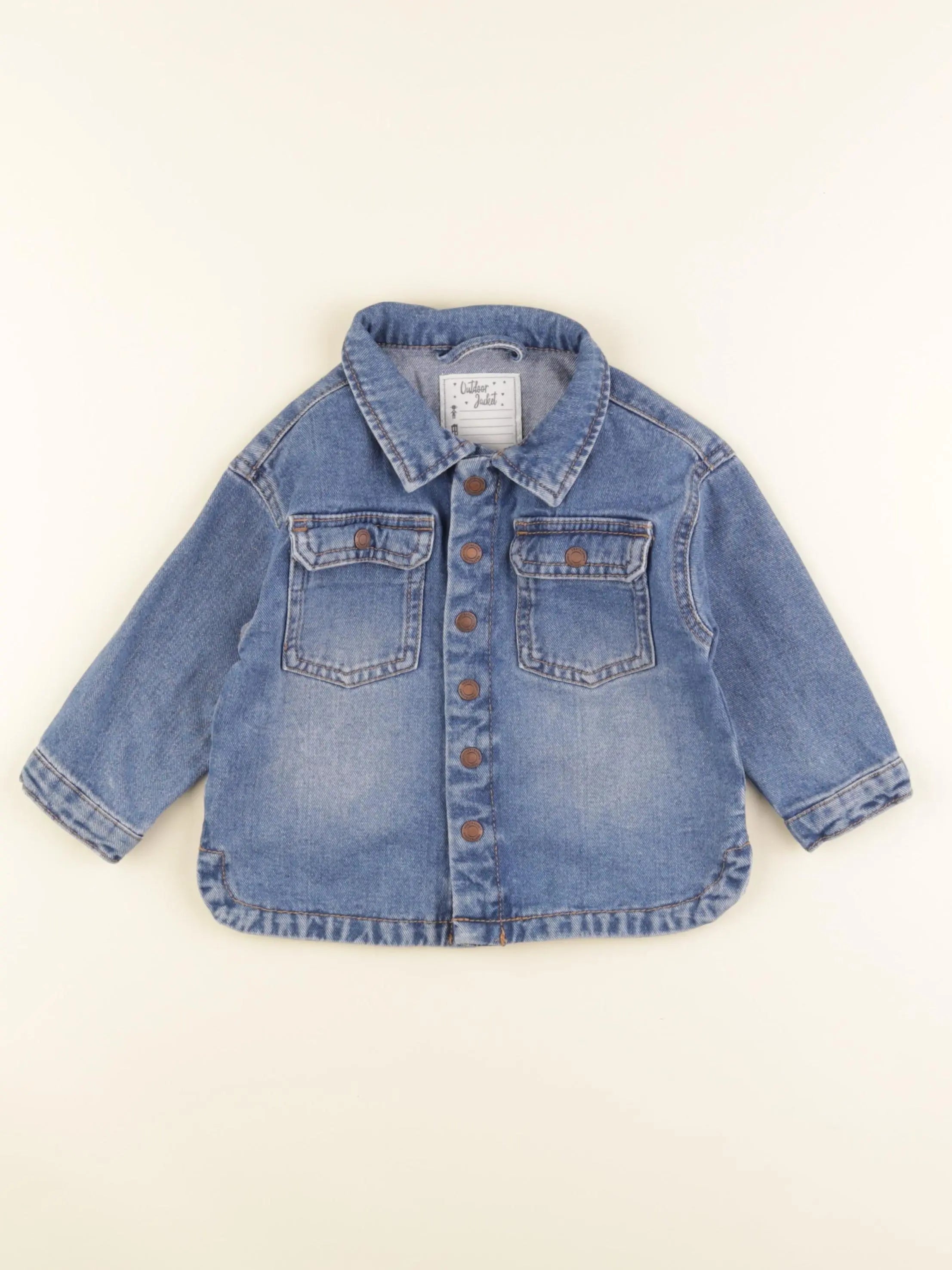 Vertbaudet - veste bleu - 18 mois