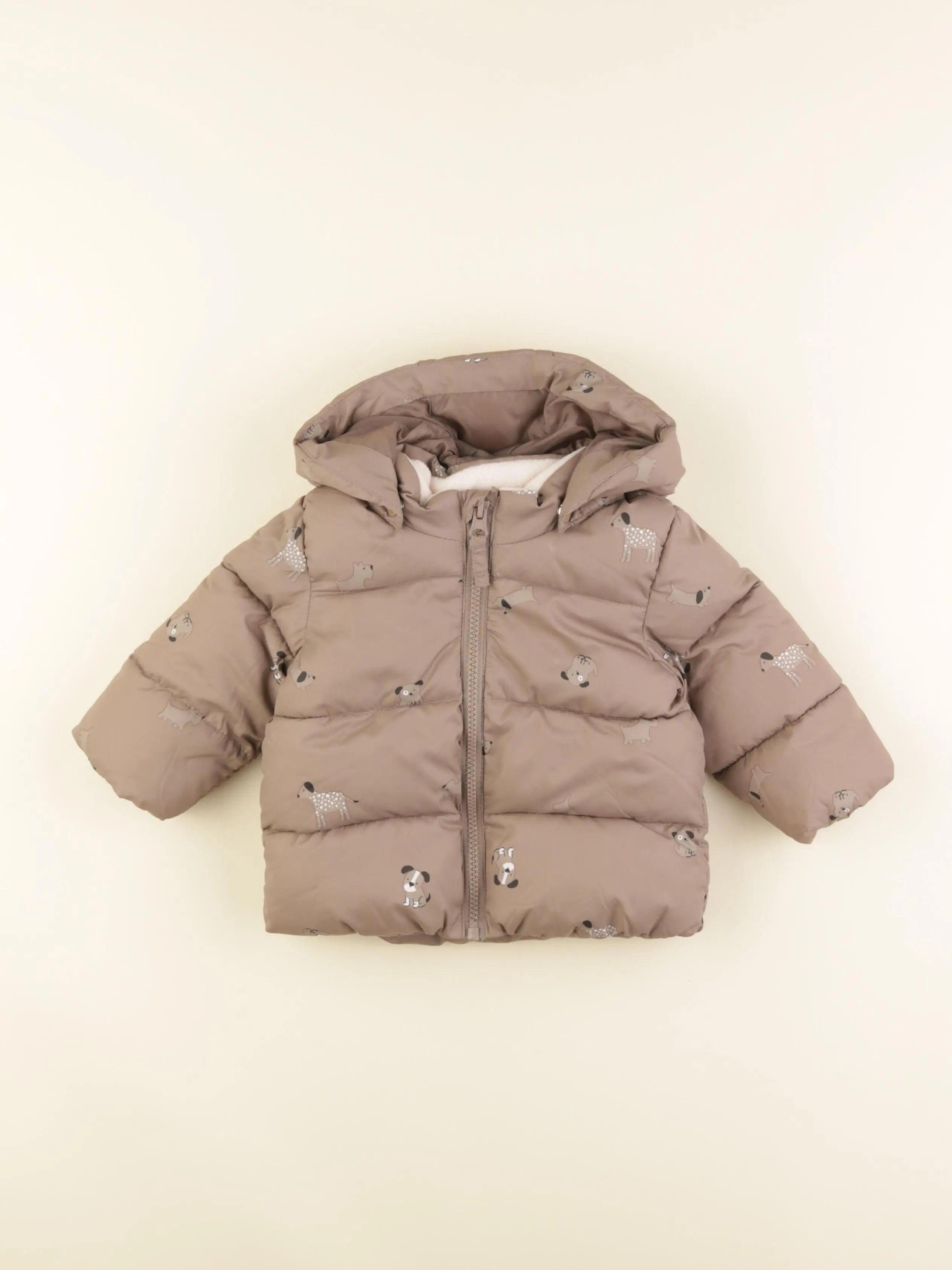 H&M - doudoune marron - 4/6 mois