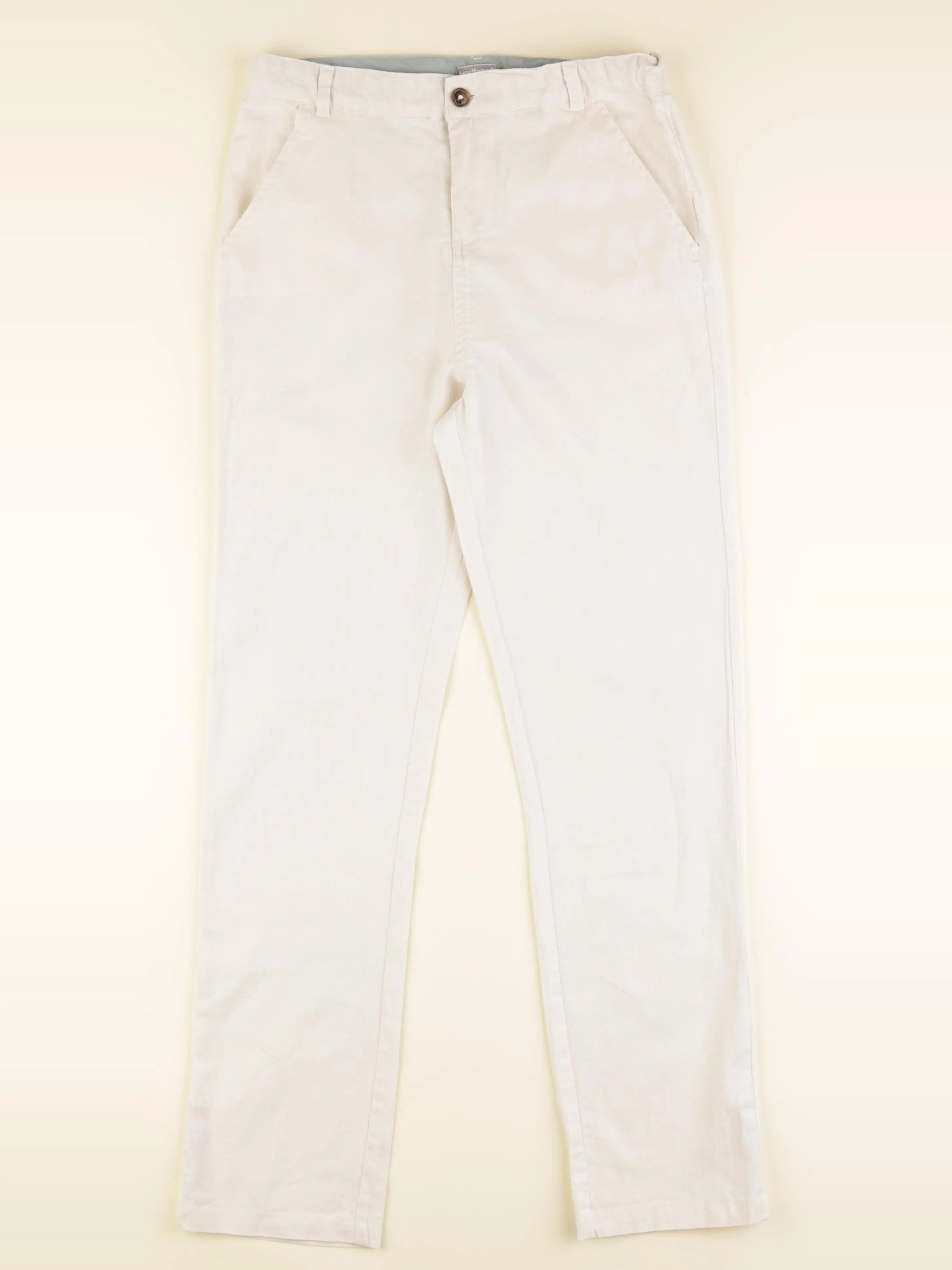 Vertbaudet - pantalon beige - 12 ans