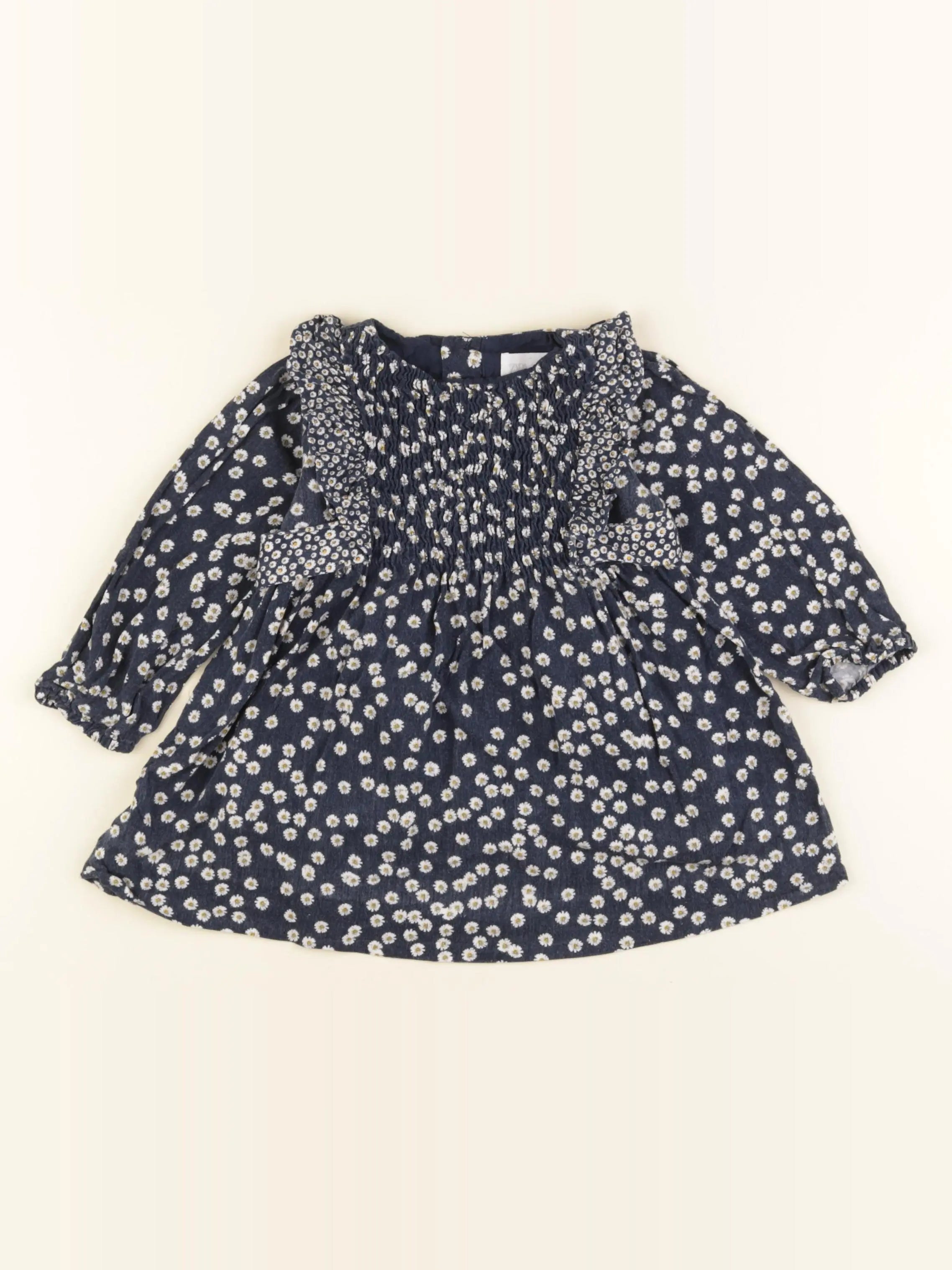 Zara - robe bleu, jaune - 12/18 mois