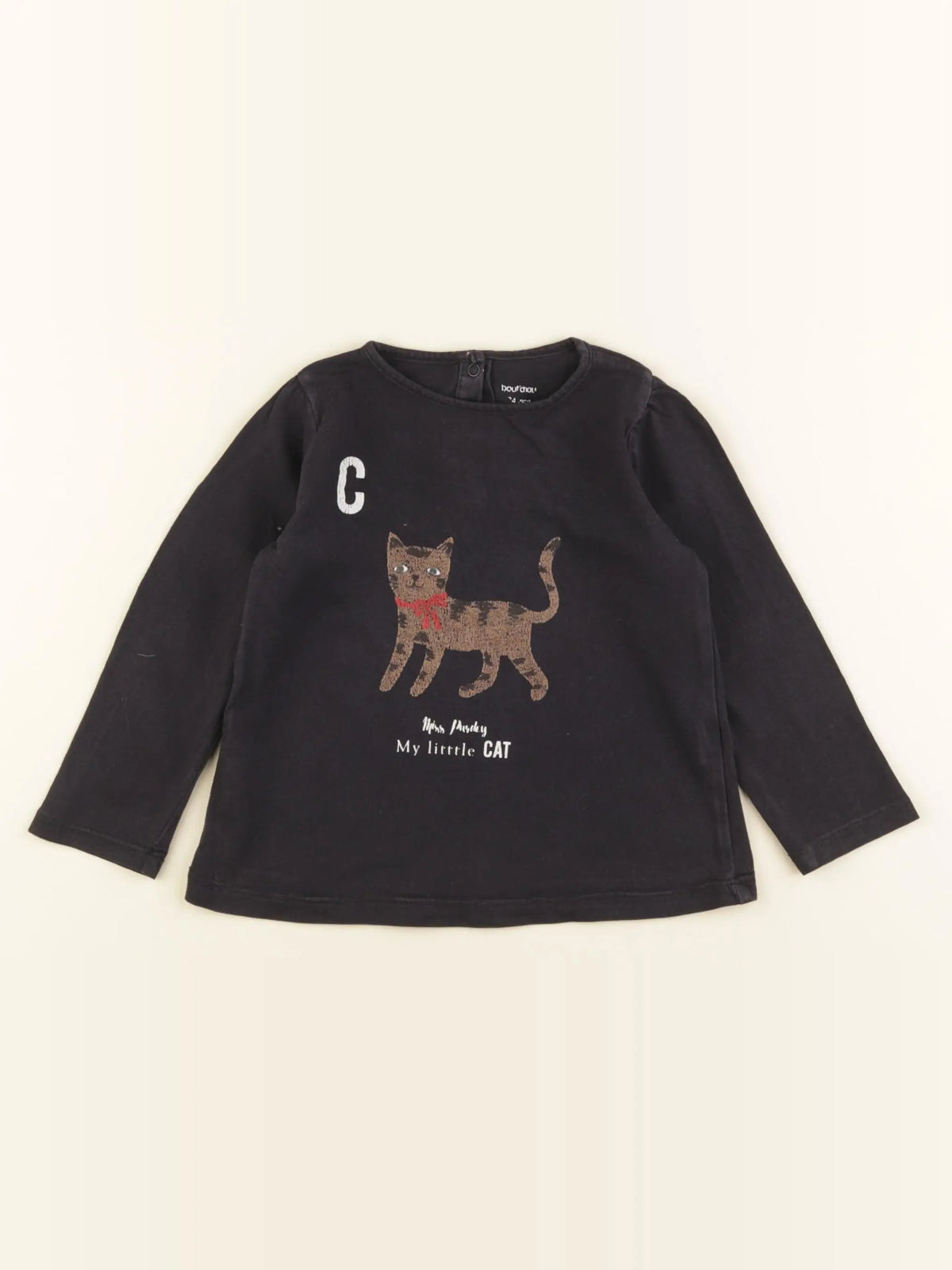 Boutchou - tee-shirt noir - 24 mois