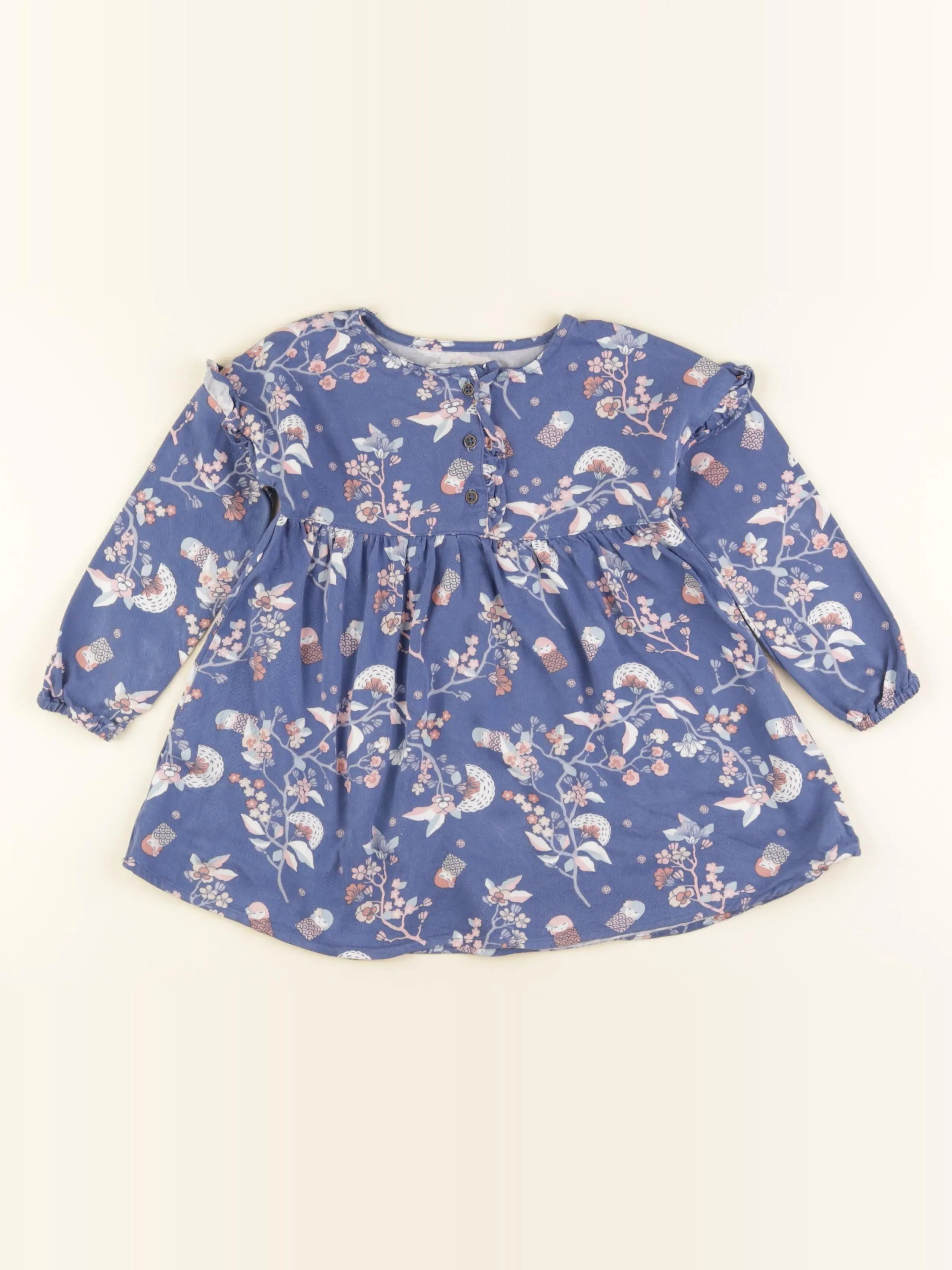 Vertbaudet - robe bleu - 3 ans