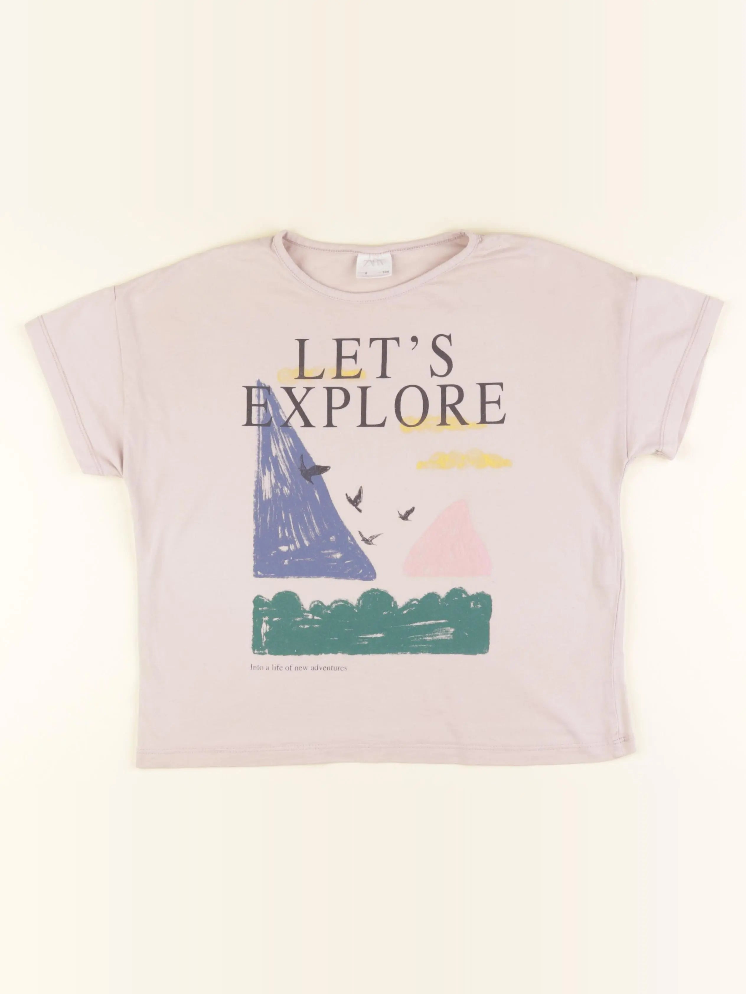 Zara - tee-shirt violet - 9 ans