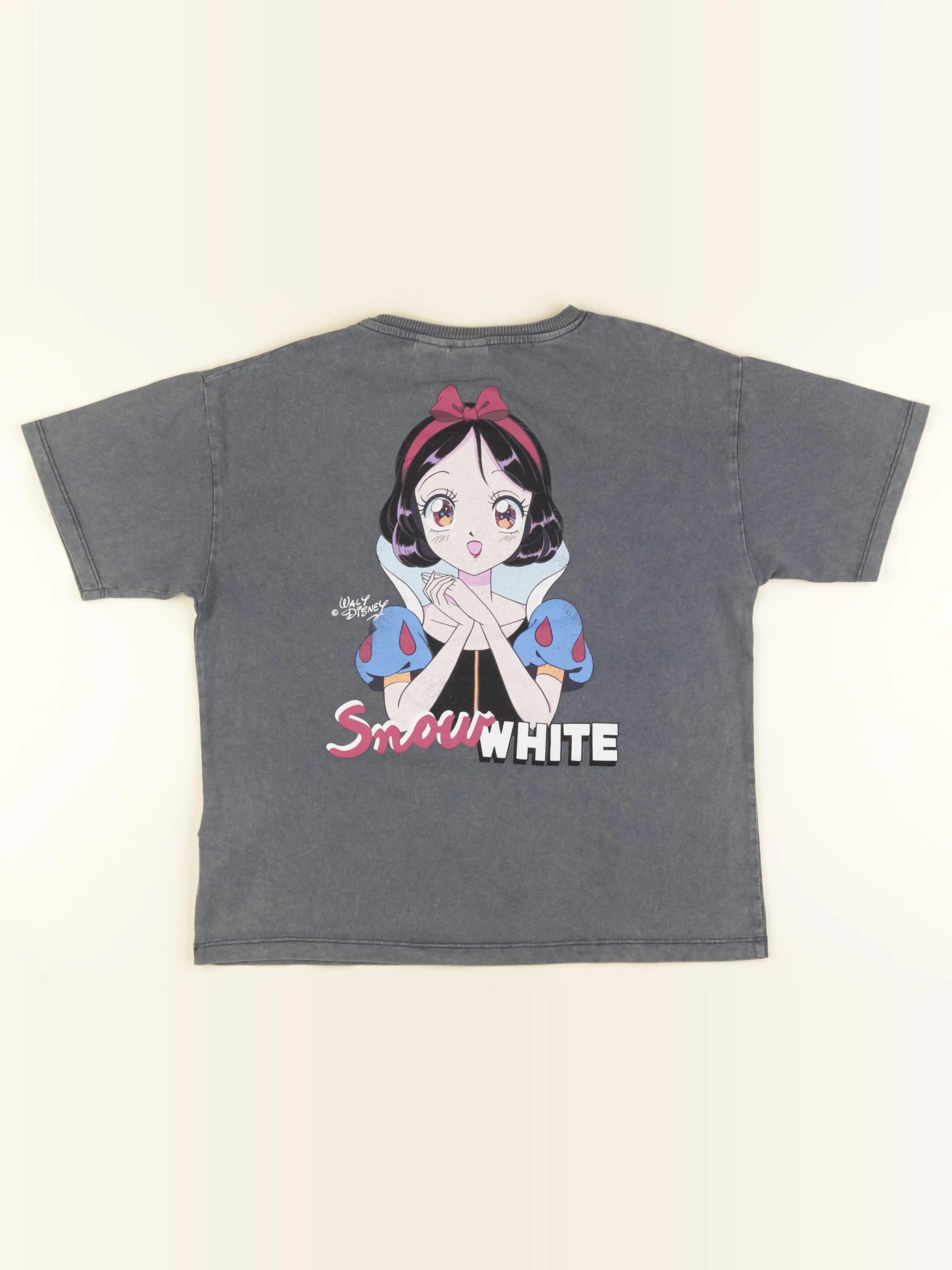 Zara - tee-shirt imprimé au dos gris - 11/12 ans