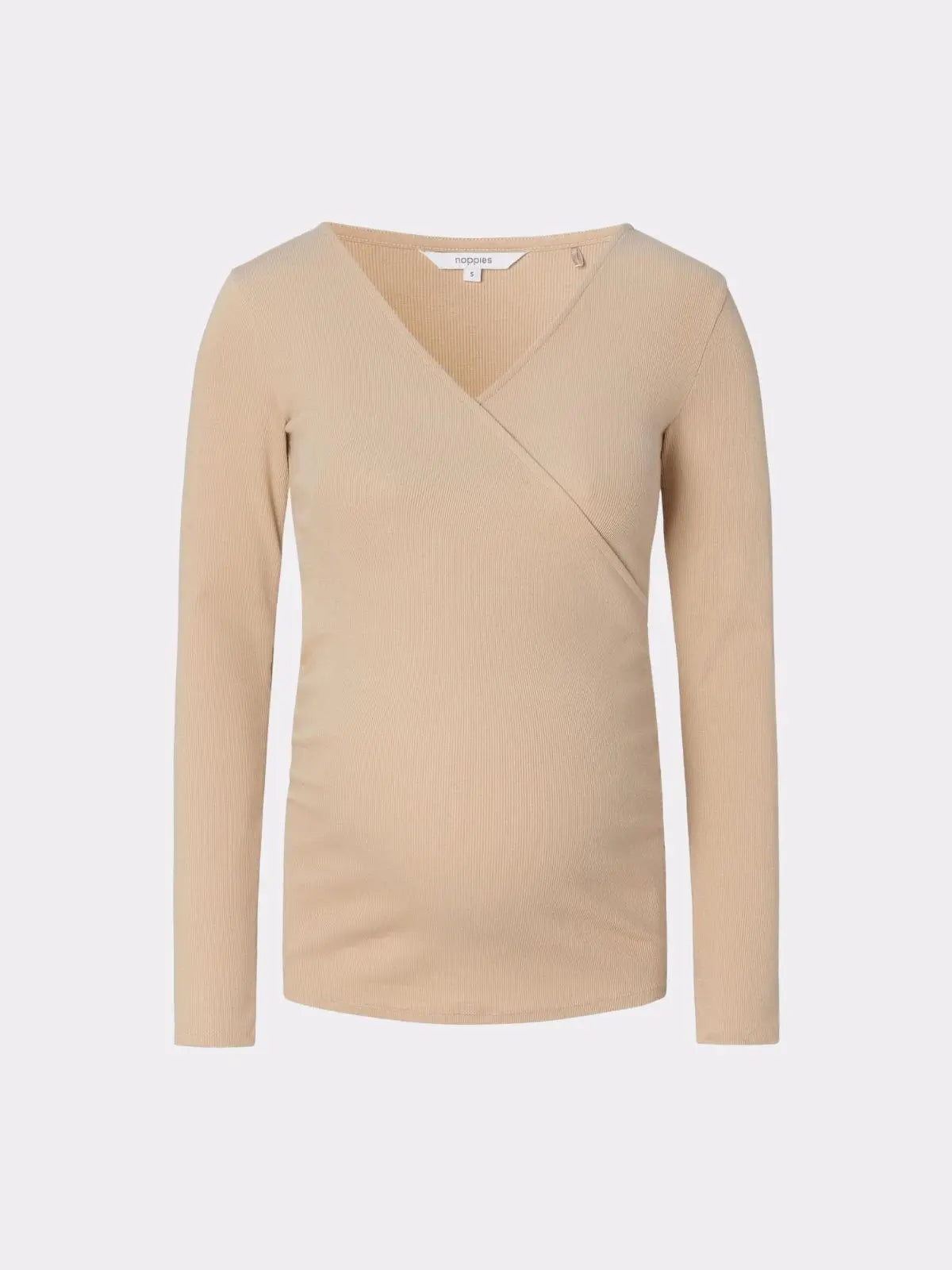 Gilet allaitement, grossesse beige