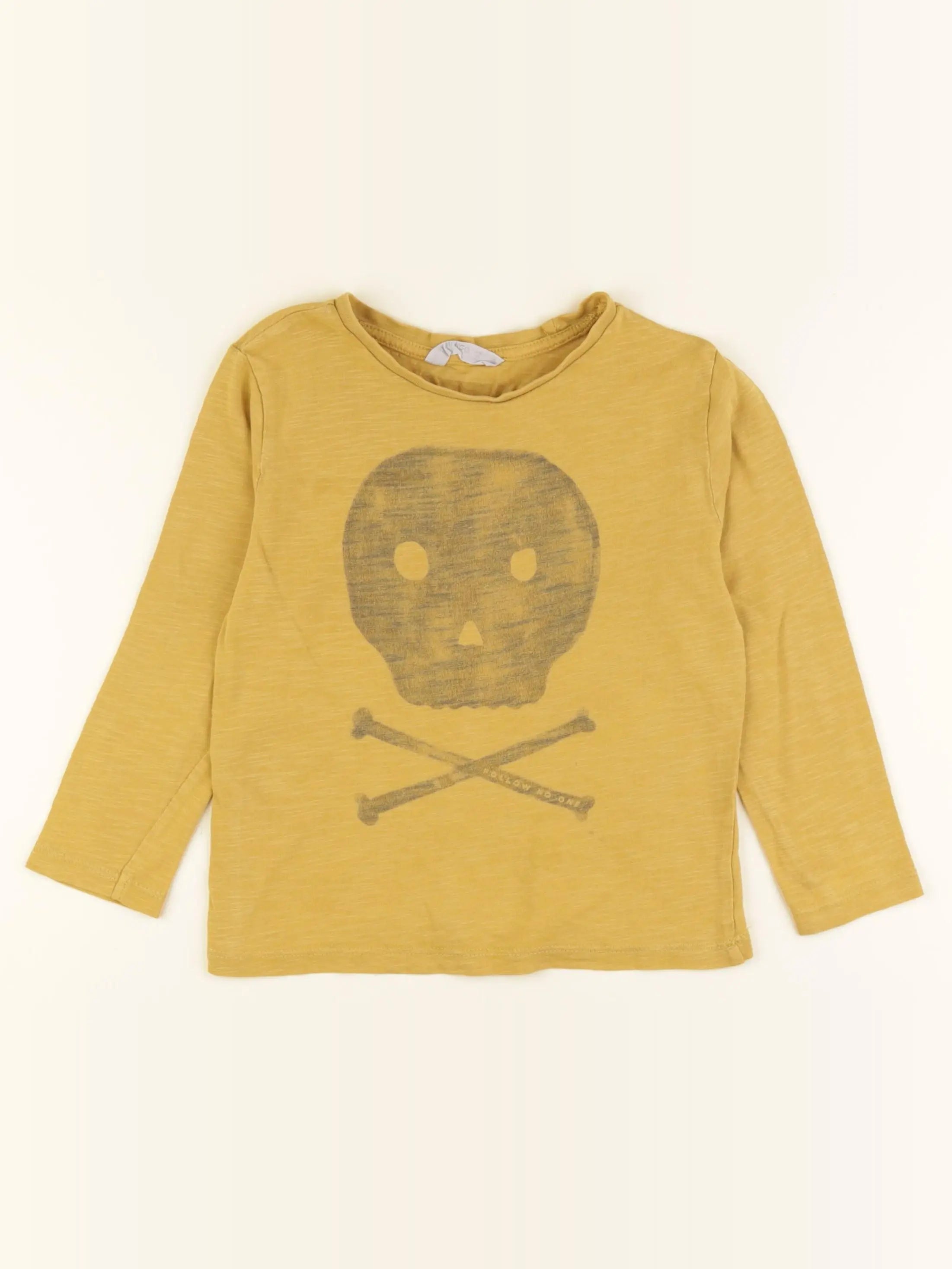 Mango - tee-shirt jaune - 4/5 ans