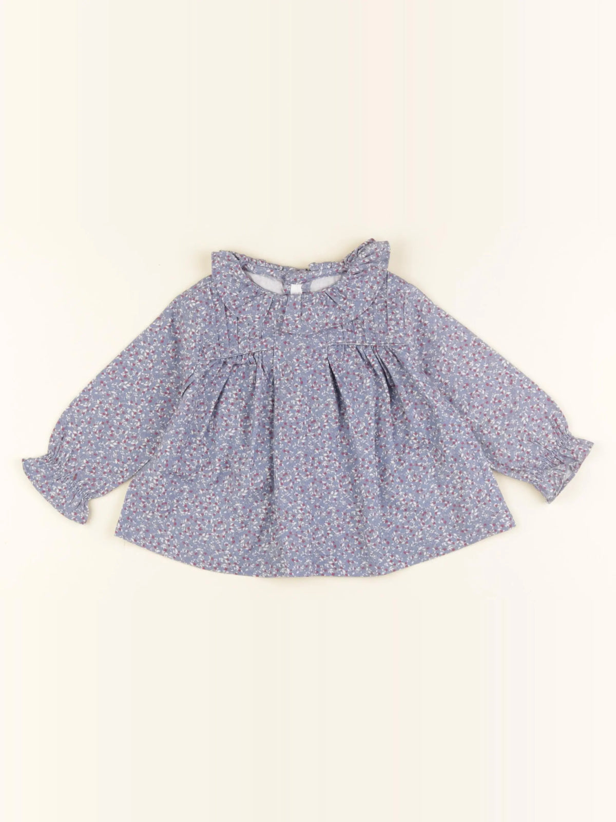 Neck & Neck - blouse bleu, rouge - 6/9 mois