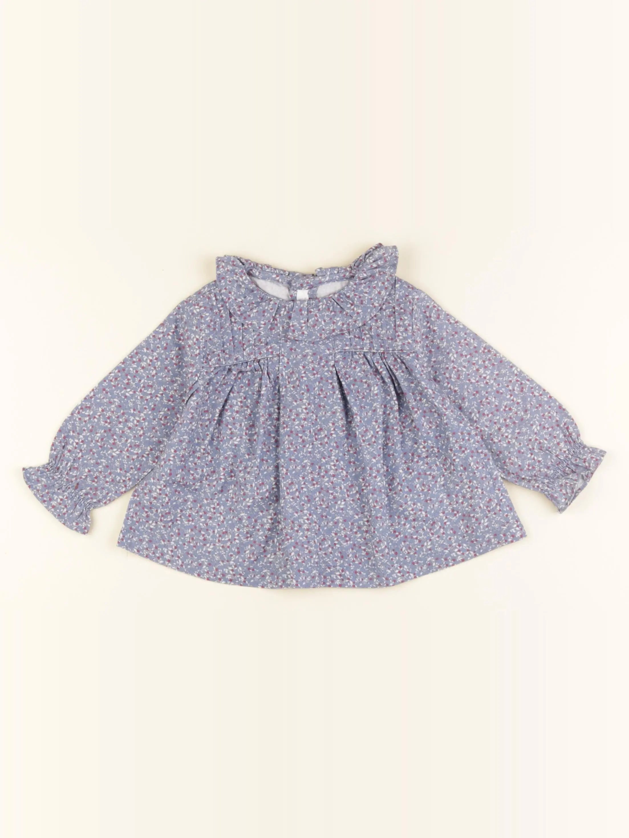 Neck & Neck - blouse bleu, rouge - 6/9 mois