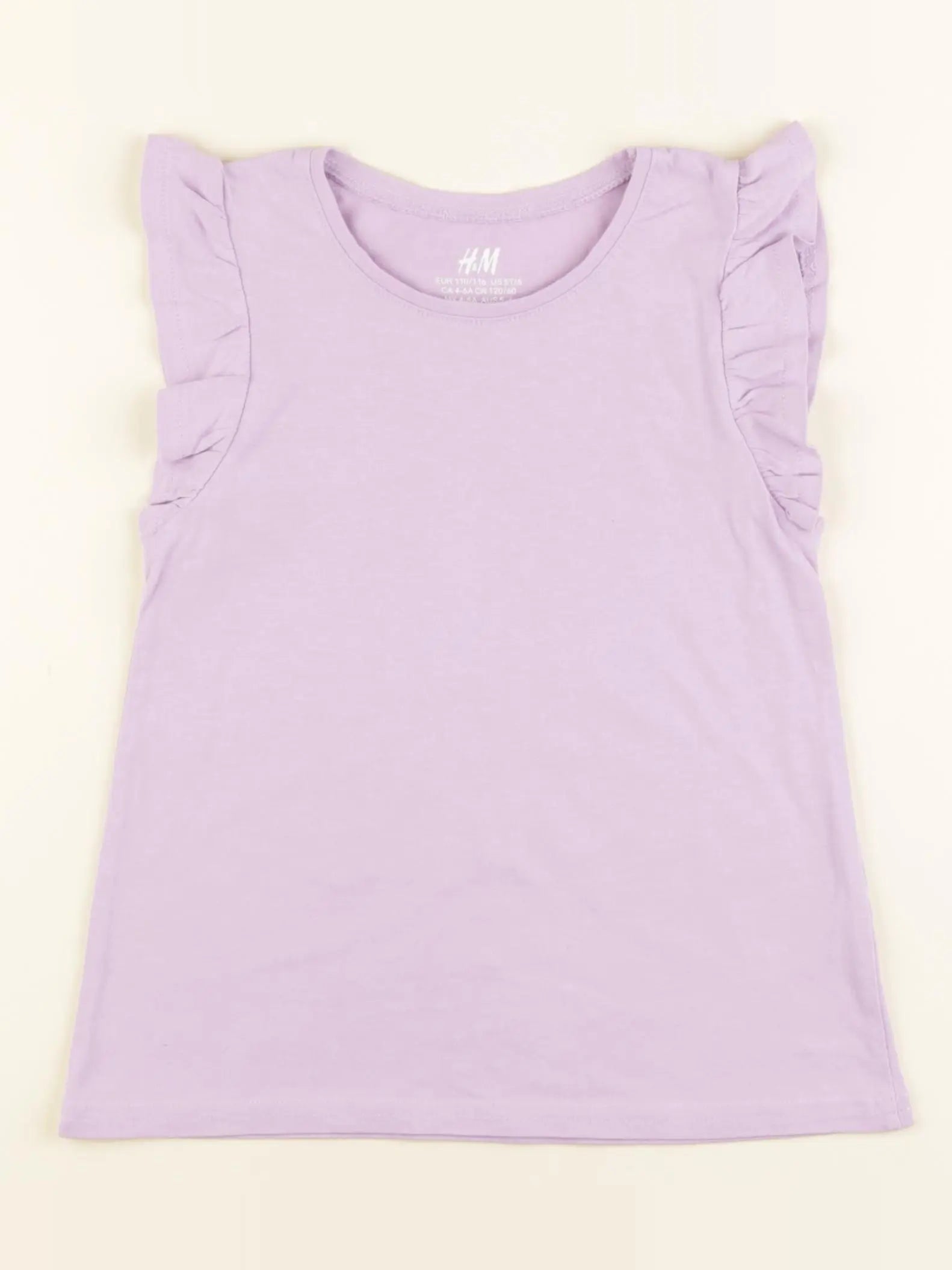 H&M - tee-shirt violet - 4/6 ans