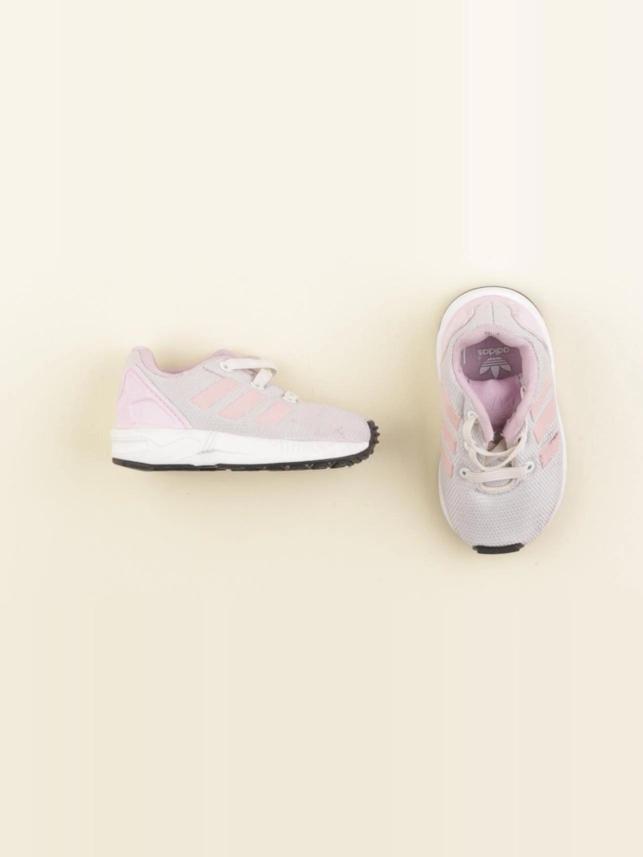 Adidas - baskets gris, violet - pointure 19