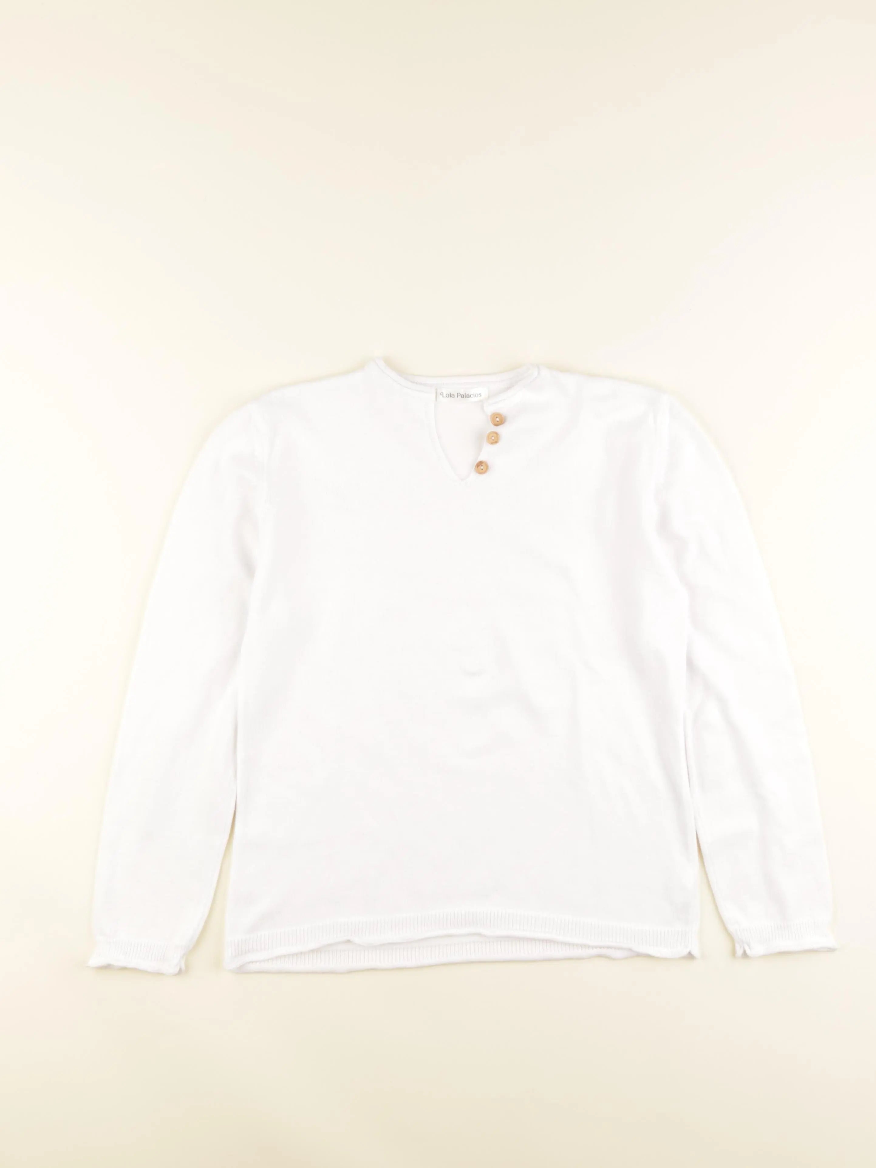 Lola Palacios - pull blanc - 10 ans